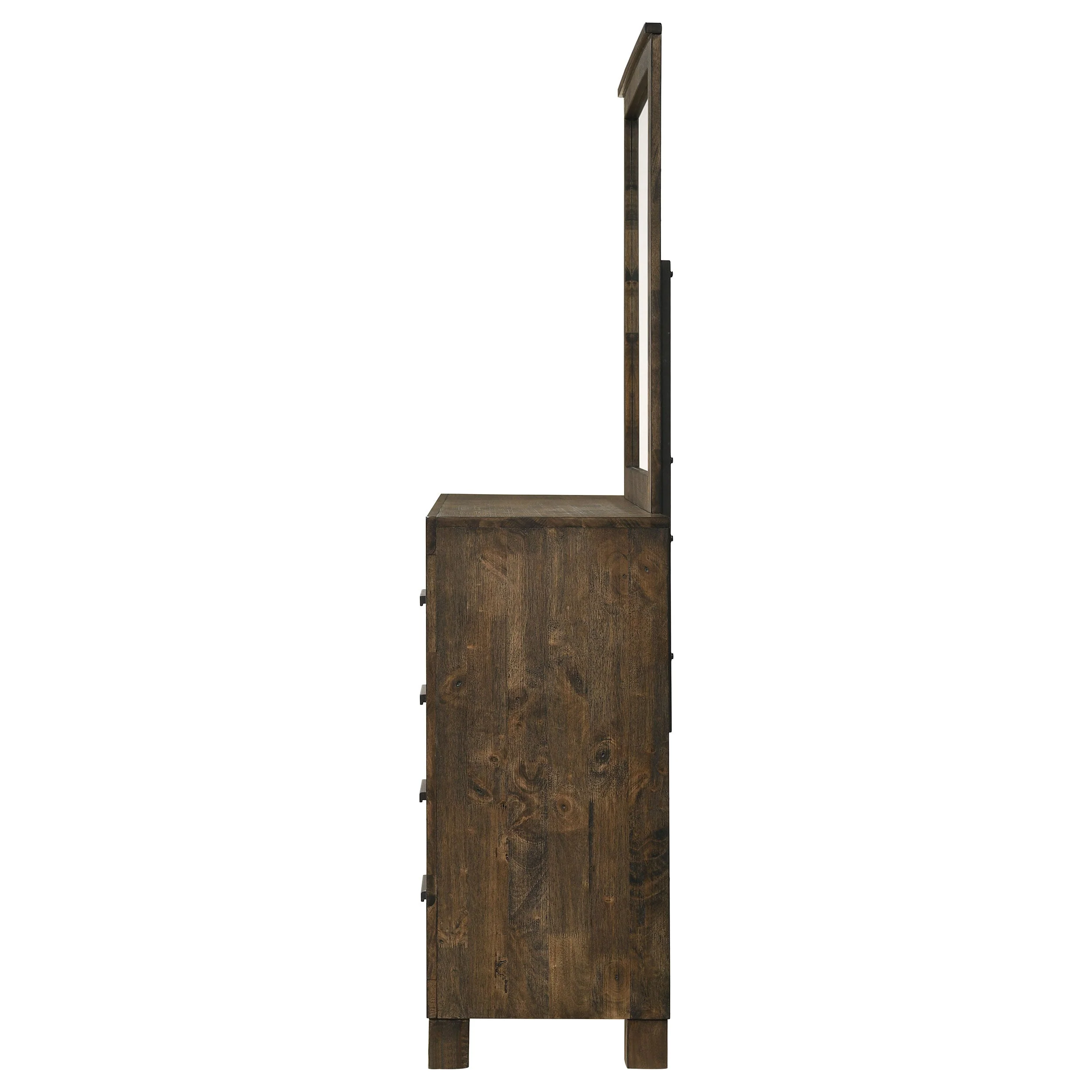 Woodmont 8-drawer Dresser with Mirror Rustic Golden Brown - Image 6