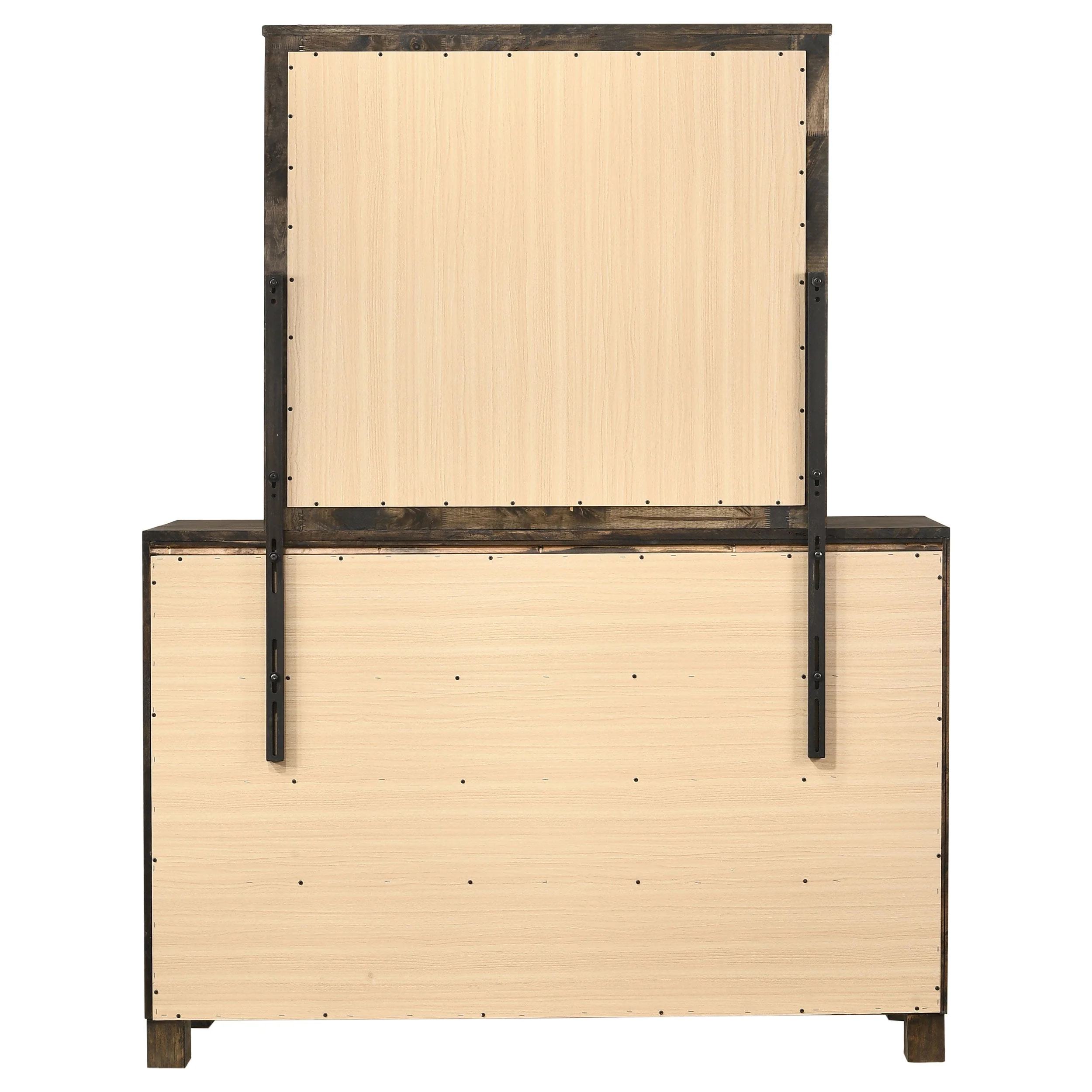 Woodmont 8-drawer Dresser with Mirror Rustic Golden Brown - Image 8