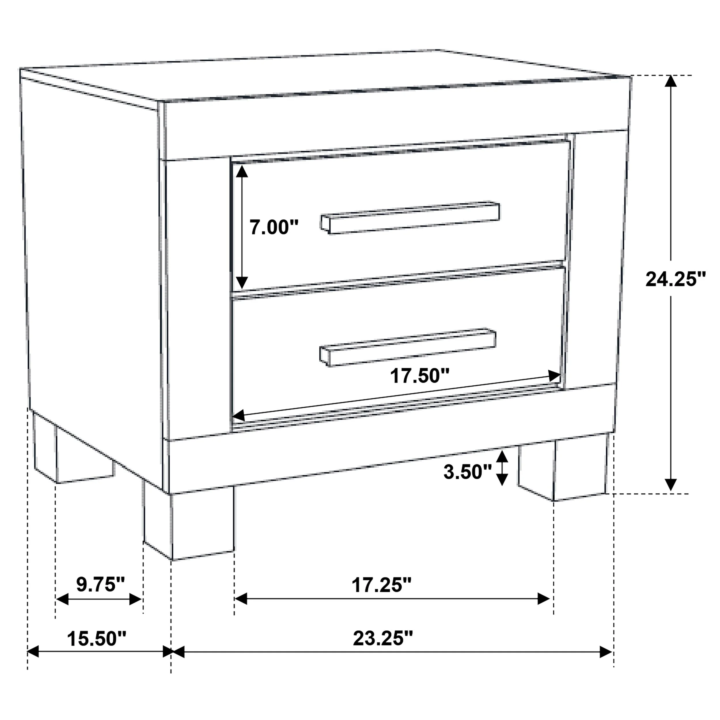 Woodmont 2-drawer Nightstand Rustic Golden Brown - Image 12