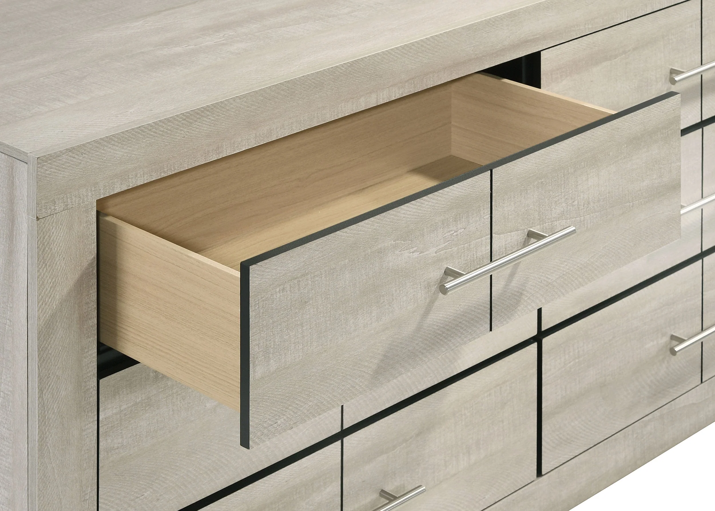 Trenton 6-drawer Bedroom Dresser Rustic Cream - Image 11