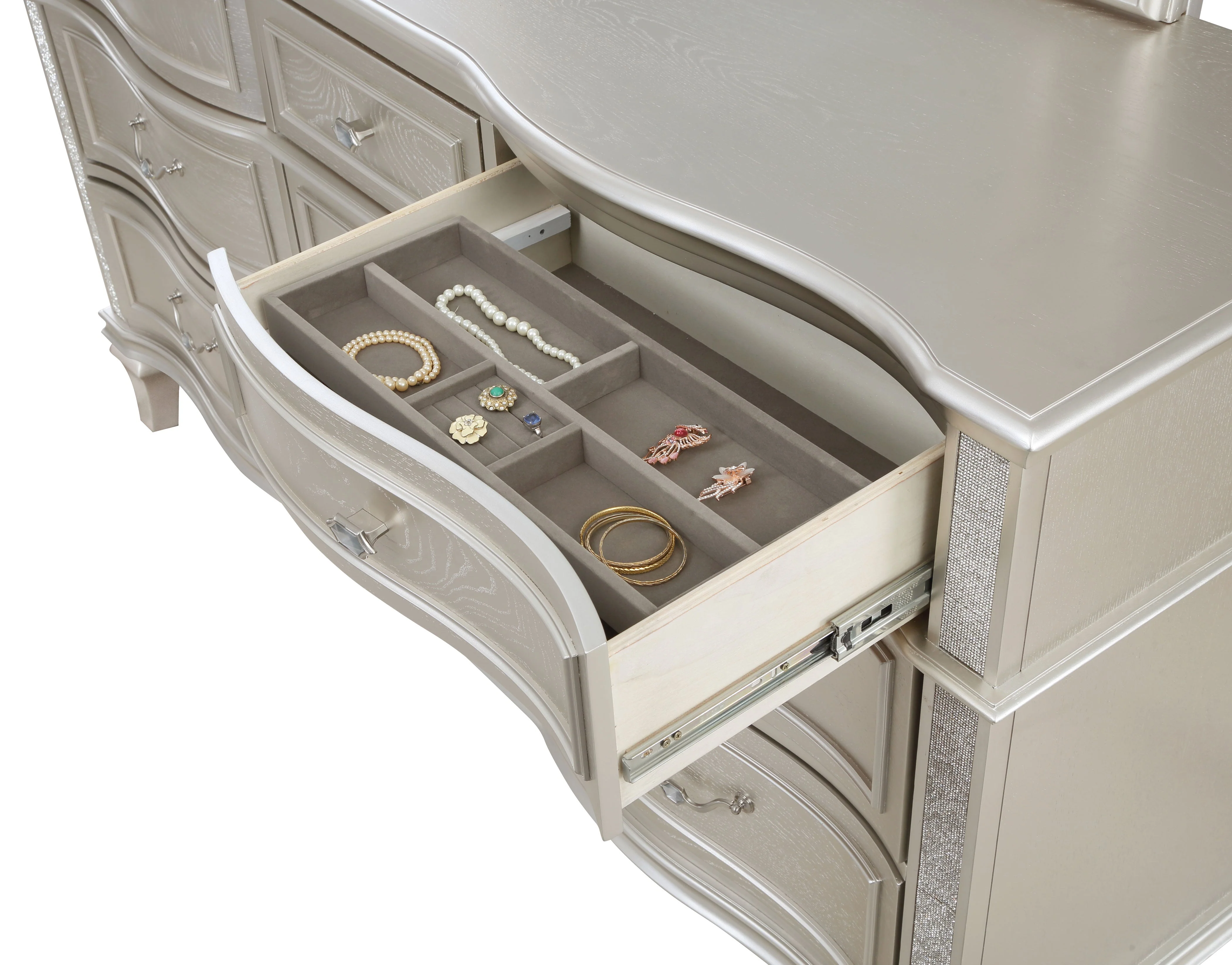 Evangeline 9-drawer Dresser Silver Oak - Image 10