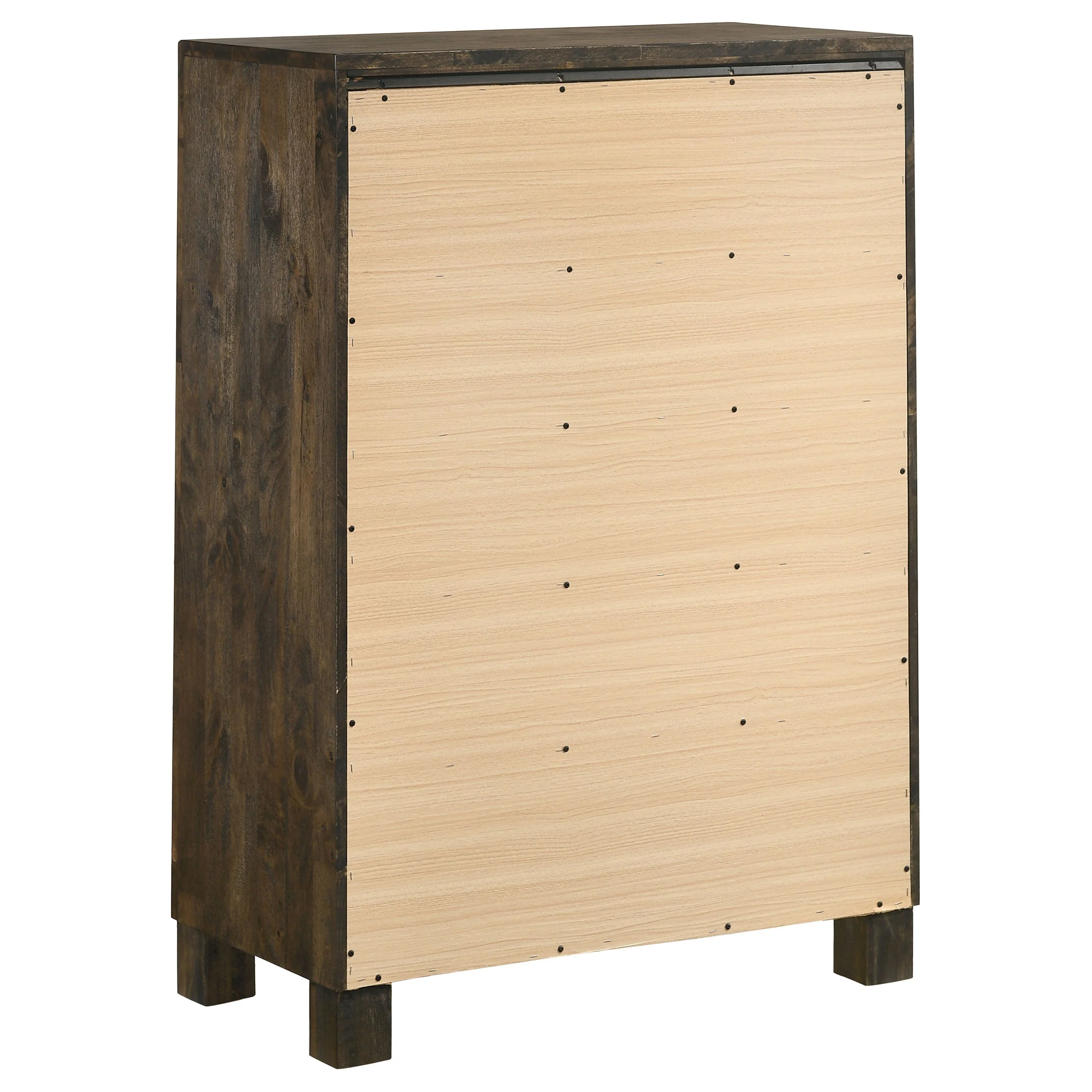 Woodmont 5-drawer Bedroom Chest Rustic Golden Brown - Image 7