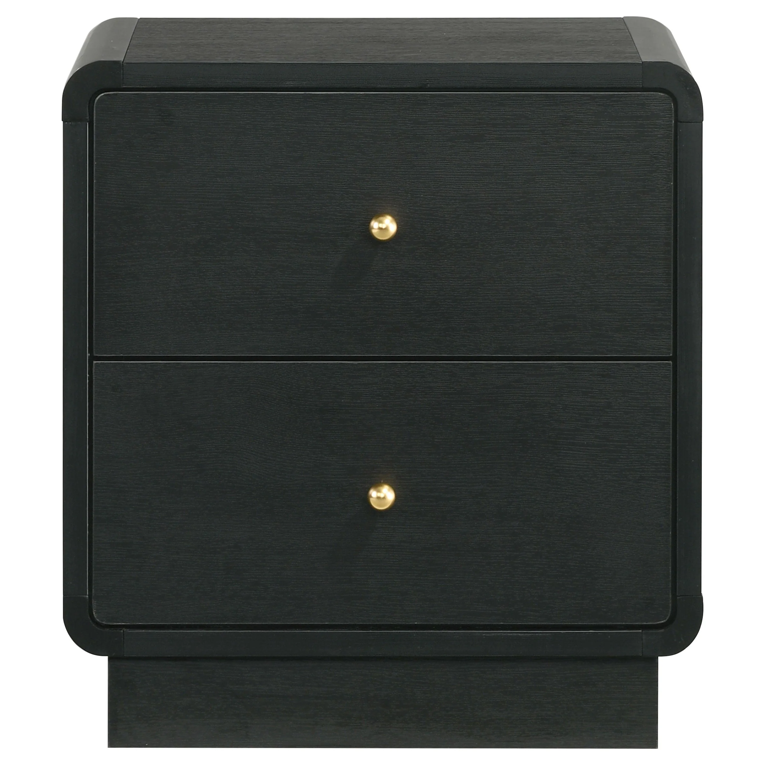 Cavelle 2-drawer Nightstand Bedside Table Black - Image 4