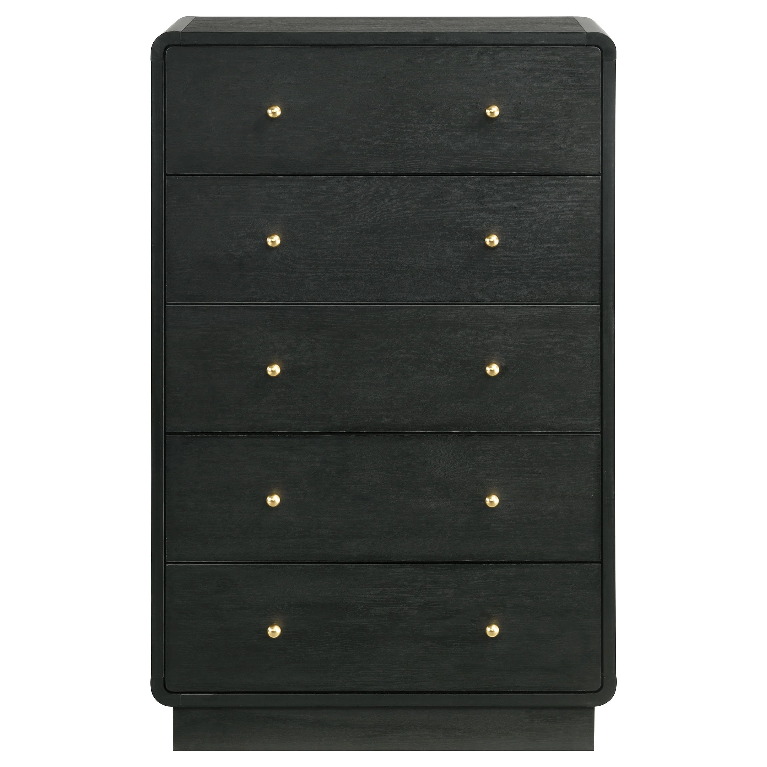 Cavelle 5-drawer Chest of Drawers Black - Image 4