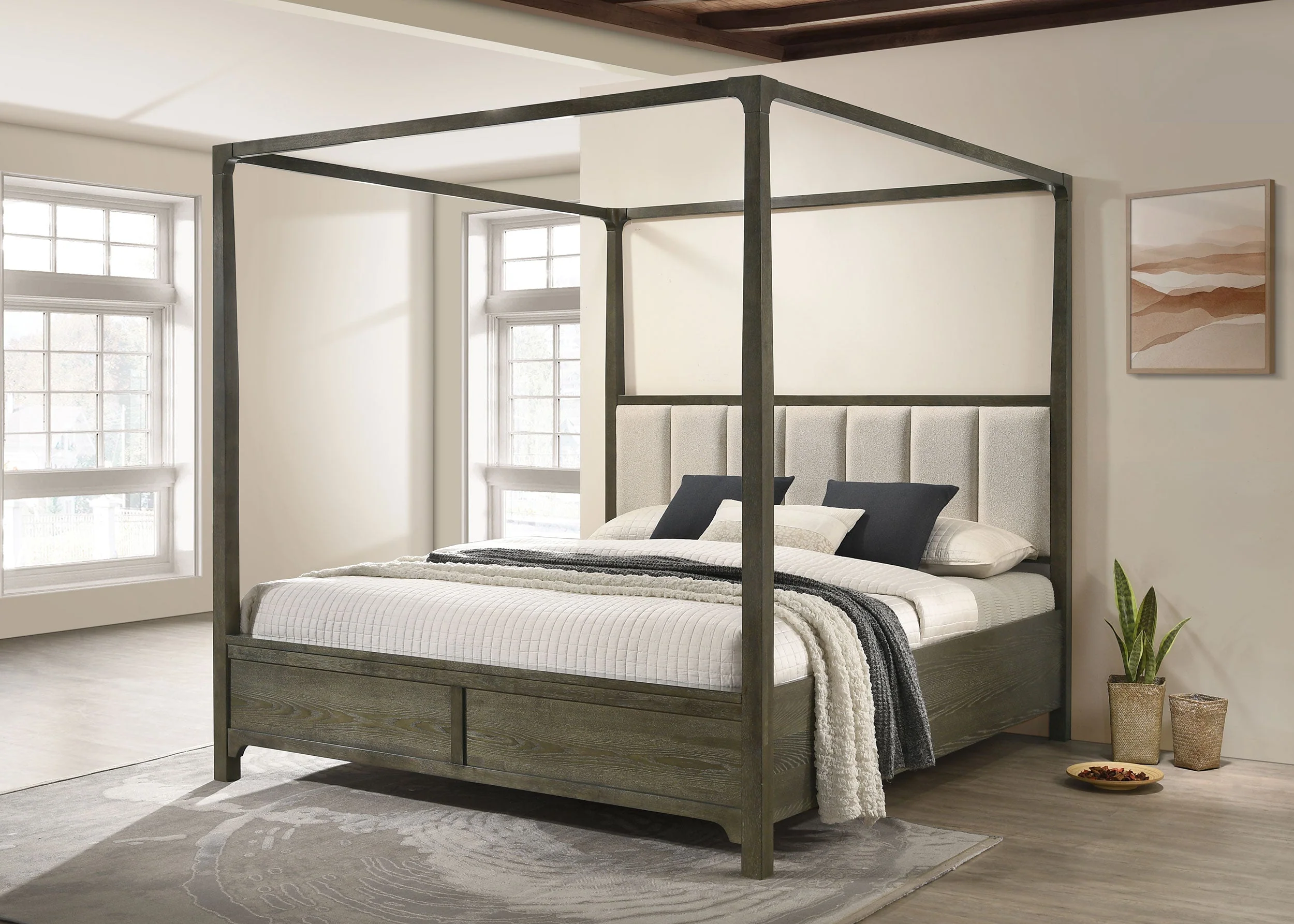 Gran Park Canopy Bed Dark Cocoa - Image 9