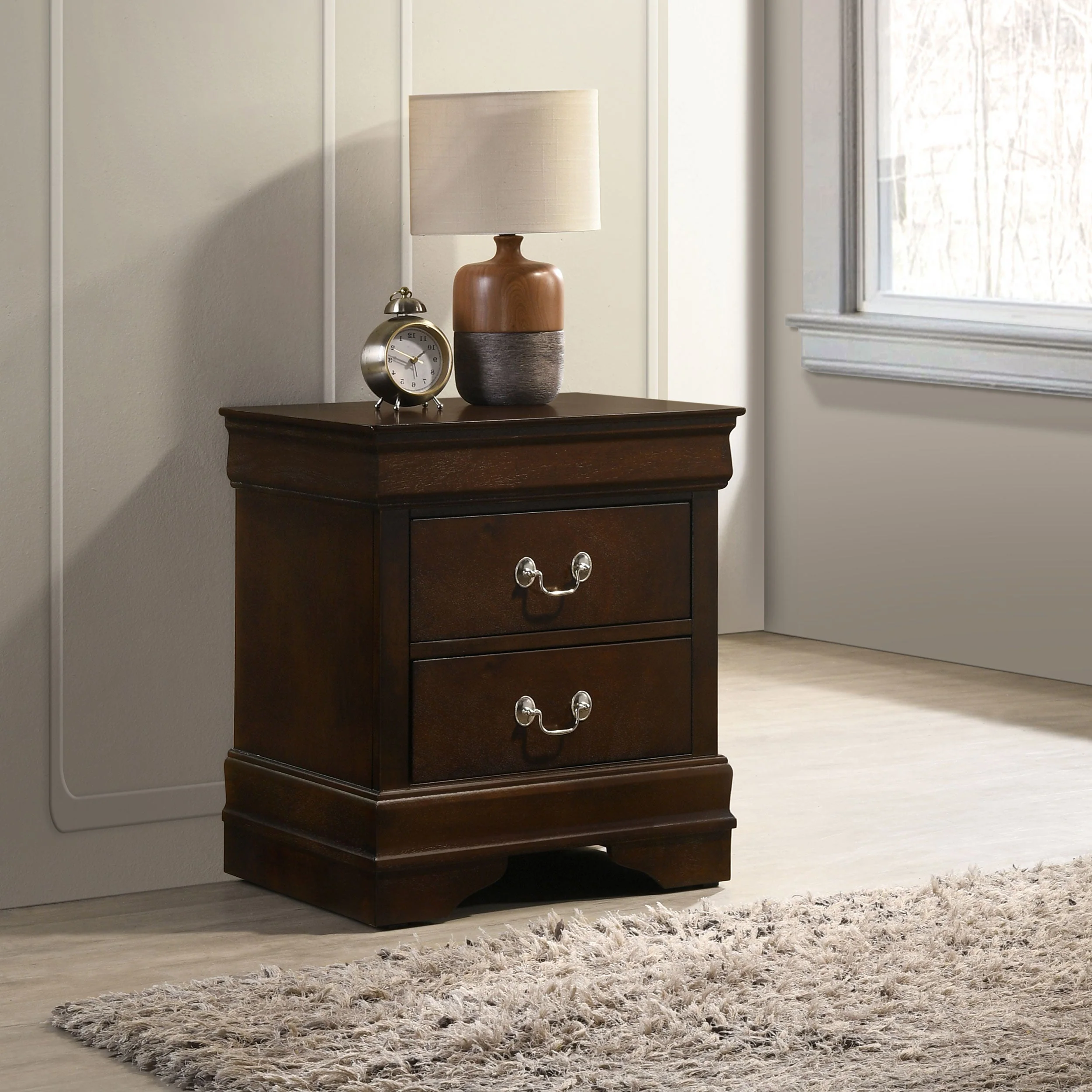 Louis Philippe 2-drawer Nightstand - Image 5