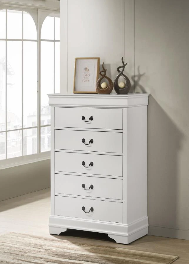 Louis Philippe 5-drawer Bedroom Chest - Image 2