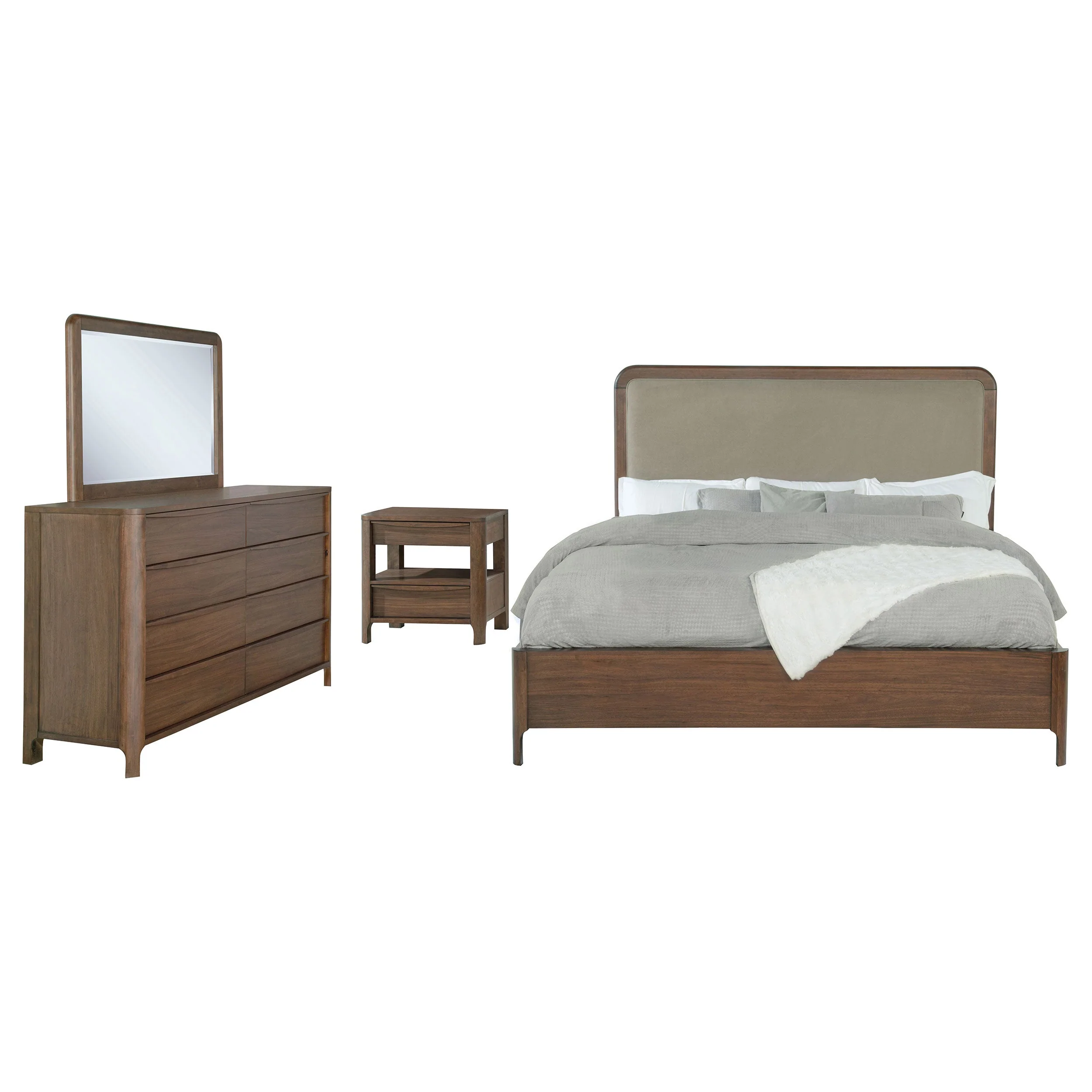 Maderia Bedroom Set Walnut - Image 17