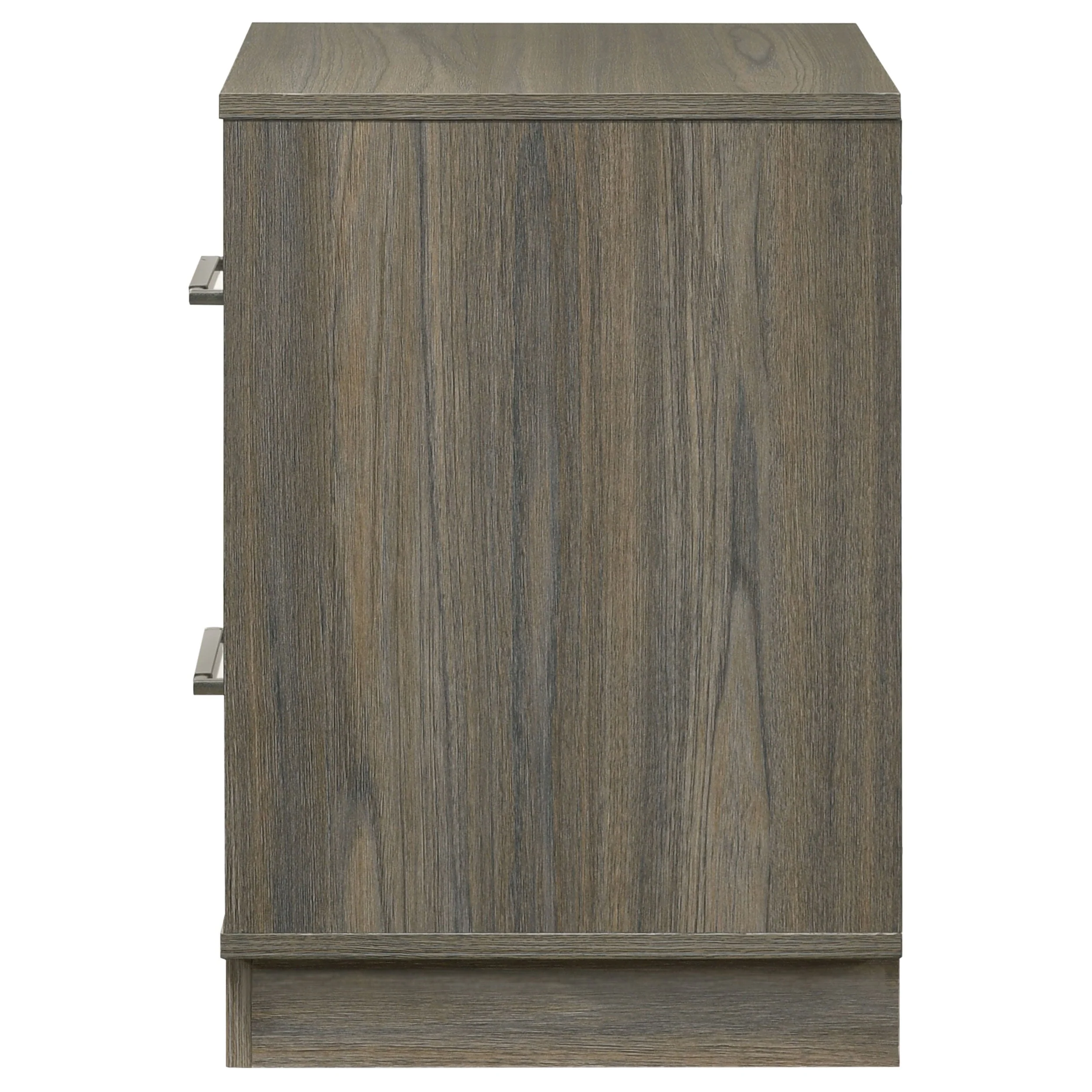 Fenwick 2-drawer Nightstand Bedside Table Grey Oak - Image 6