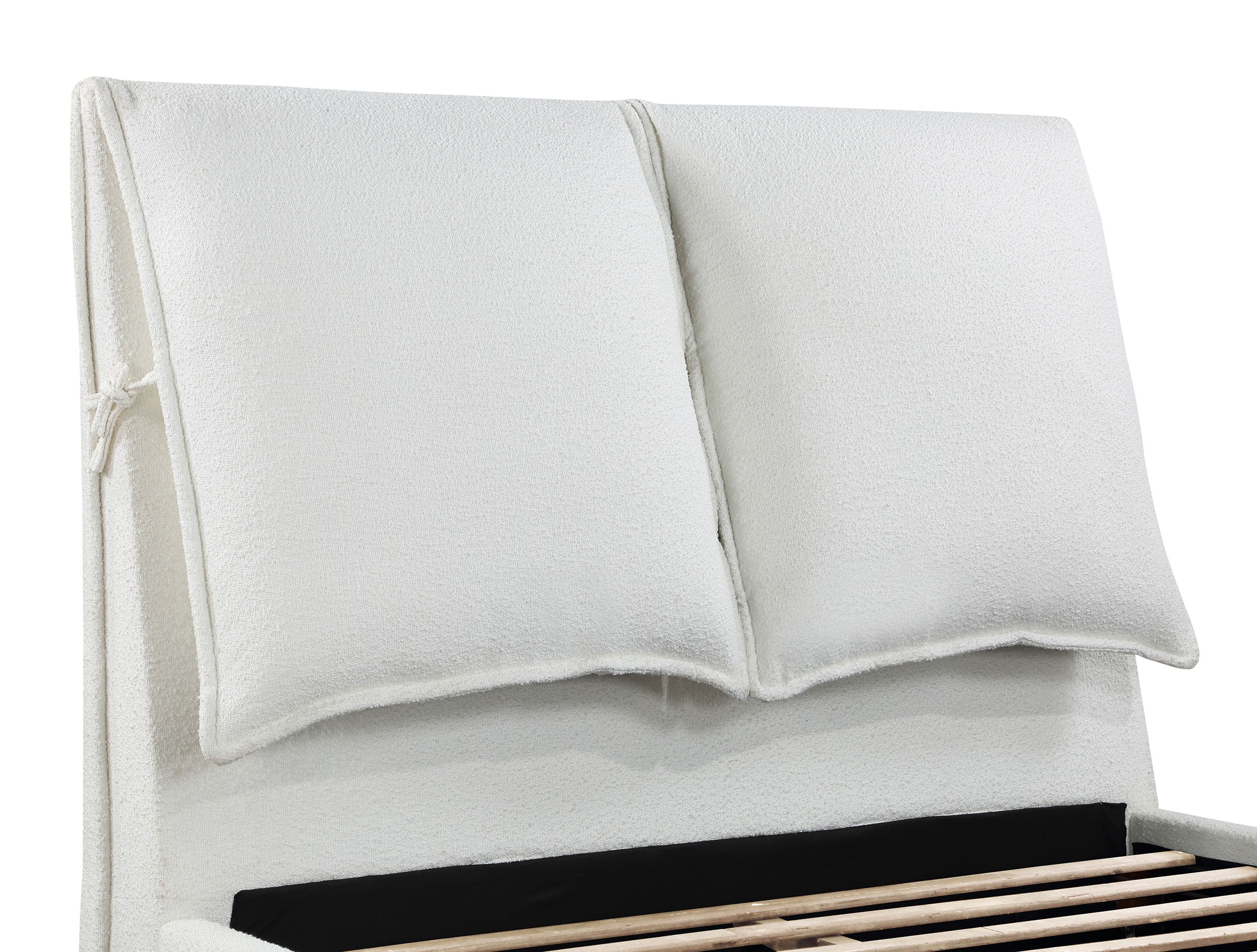 Gwendoline Upholstered Queen Panel Bed White - Image 12