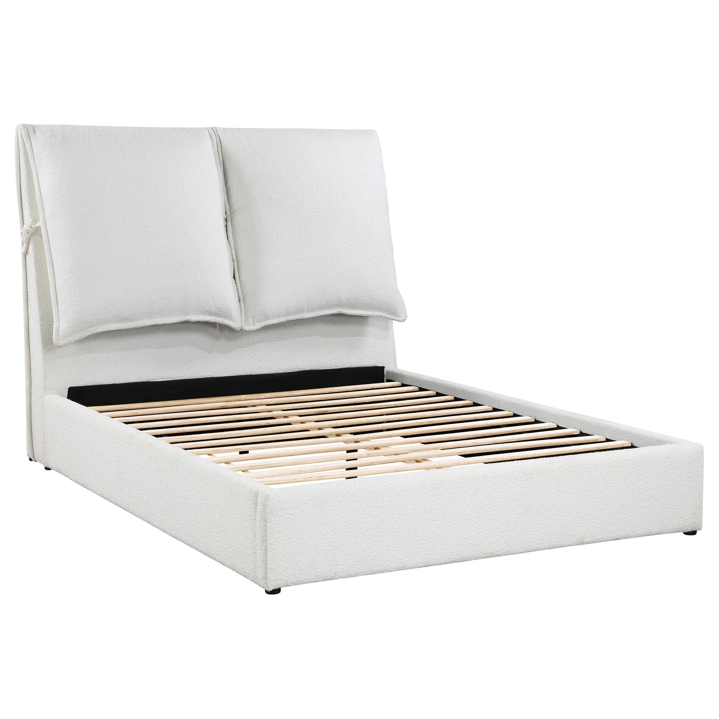 Gwendoline Upholstered Queen Panel Bed White - Image 2