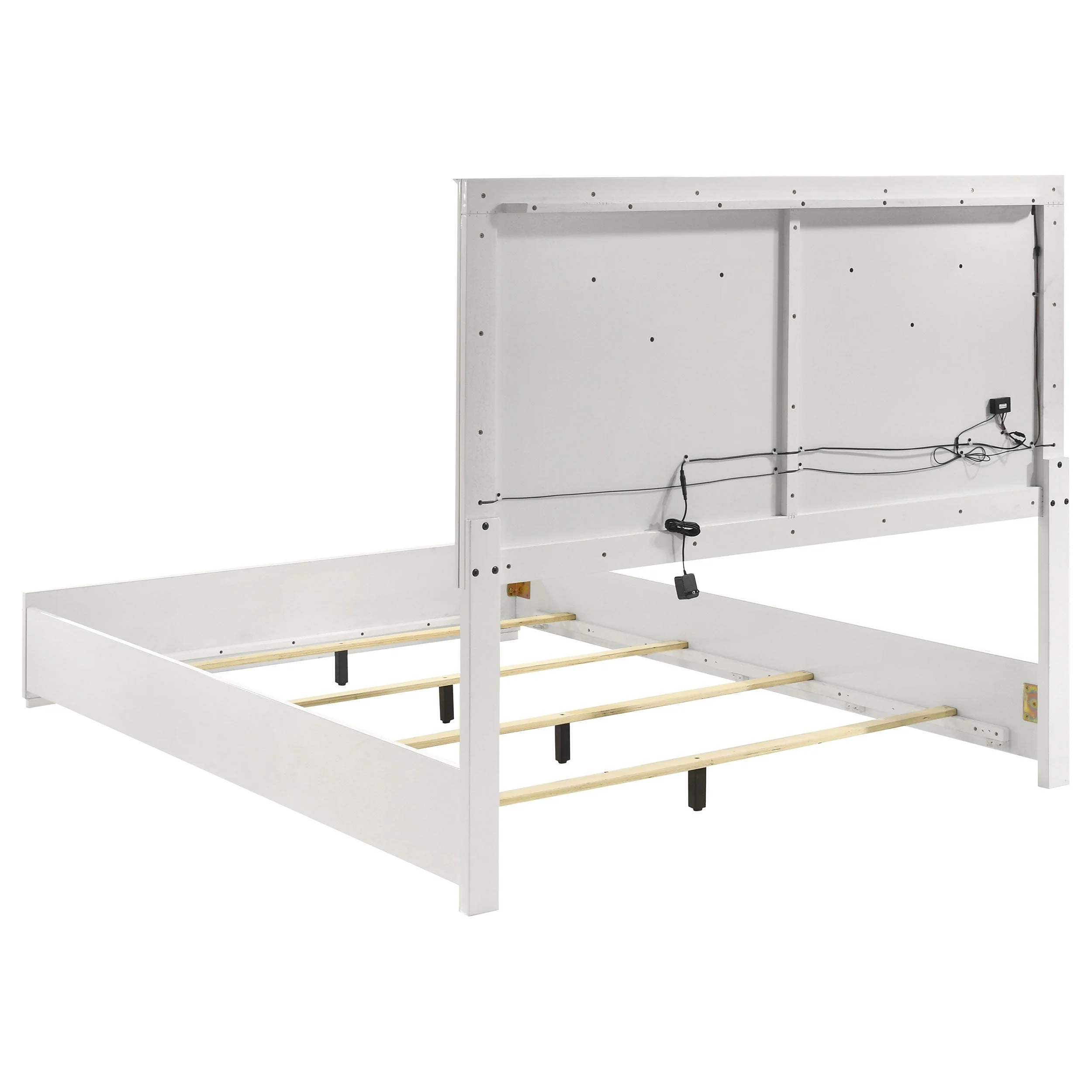 Ives Panel Bed LED Headboard High Gloss - Image 21