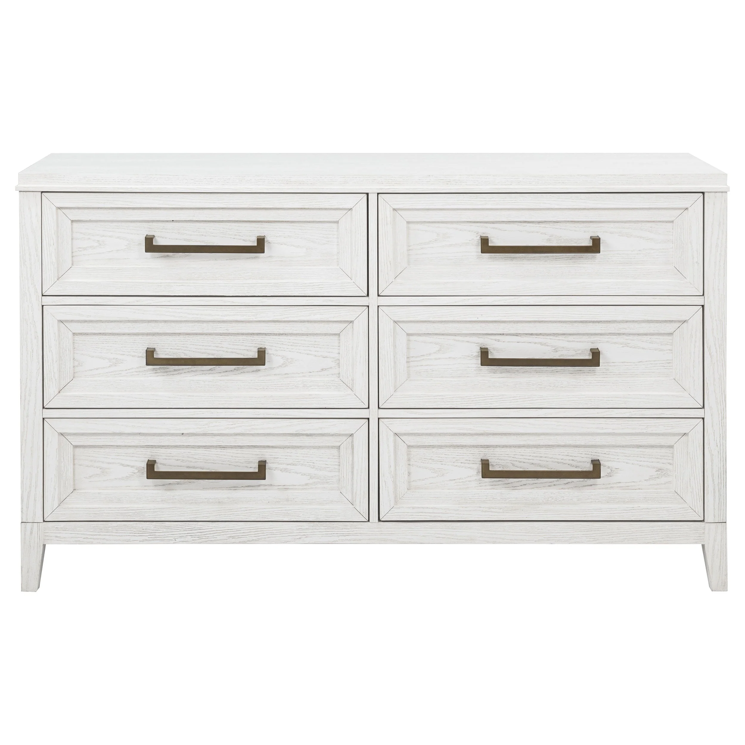 Marielle 6-drawer Bedroom Dresser Distressed White - Image 4
