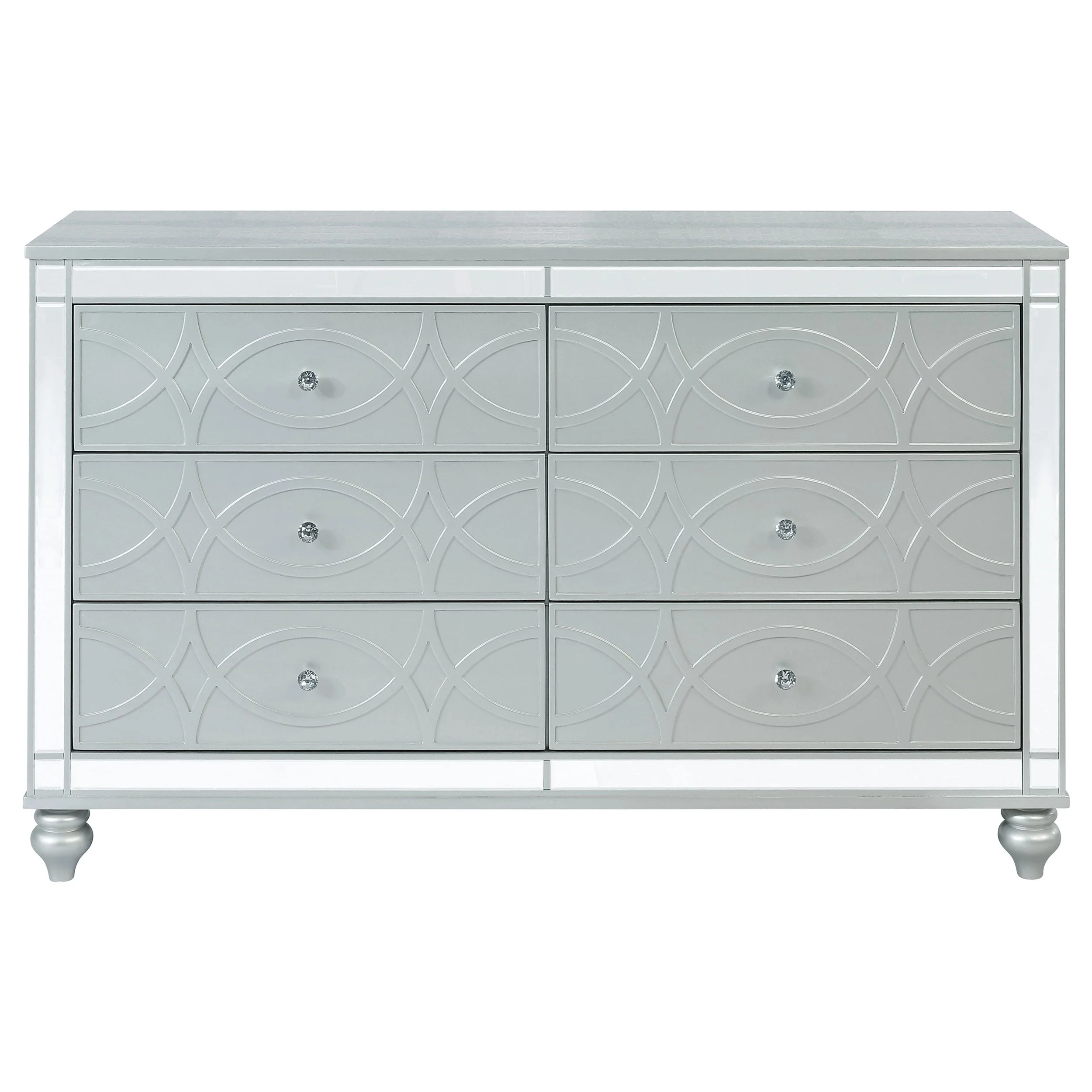 Gunnison 6-drawer Dresser Silver Metallic - Image 4