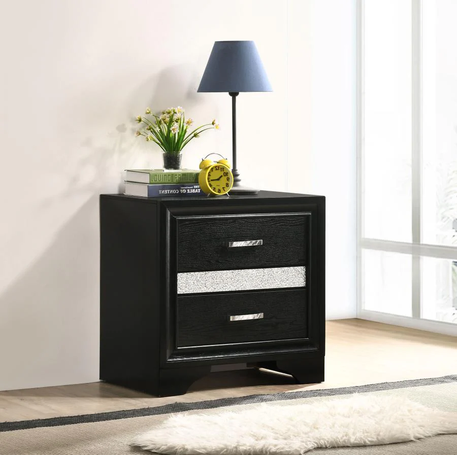 Miranda 3-drawer Nightstand Bedside Table - Image 2