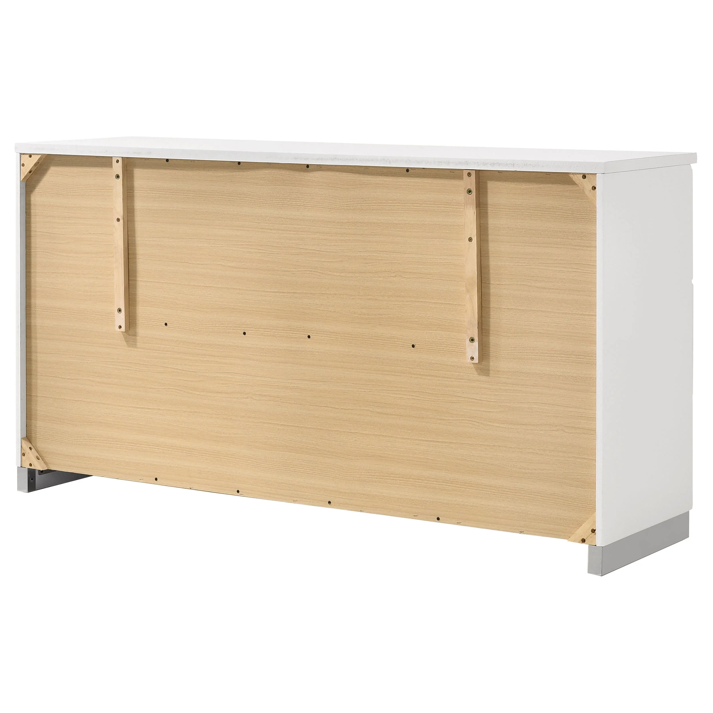 Felicity 6-drawer Dresser White High Gloss - Image 9