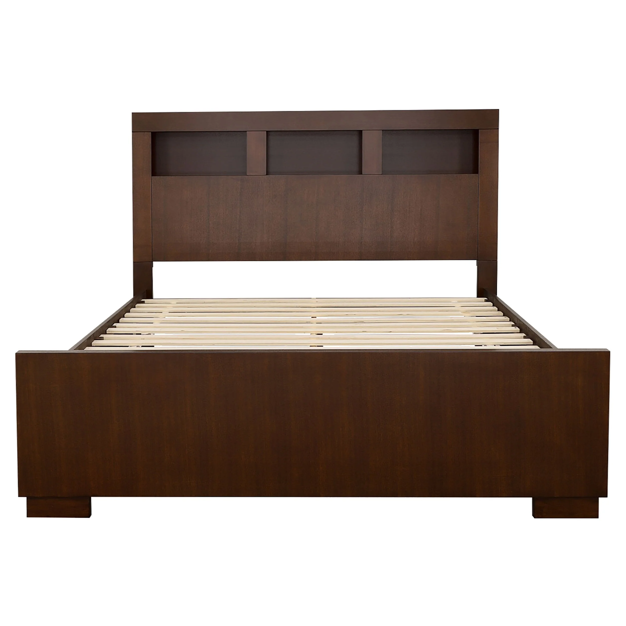 Jessica Wood LED Storage Bookcase Bed Cappuccino - Image 11