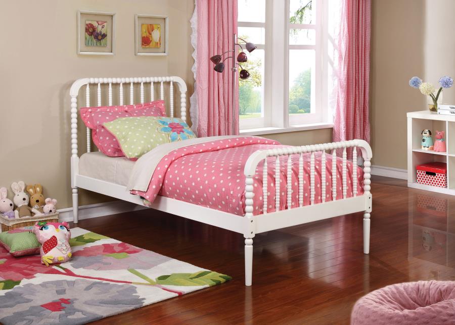 Jones Wood Twin Open Frame Bed - Image 2