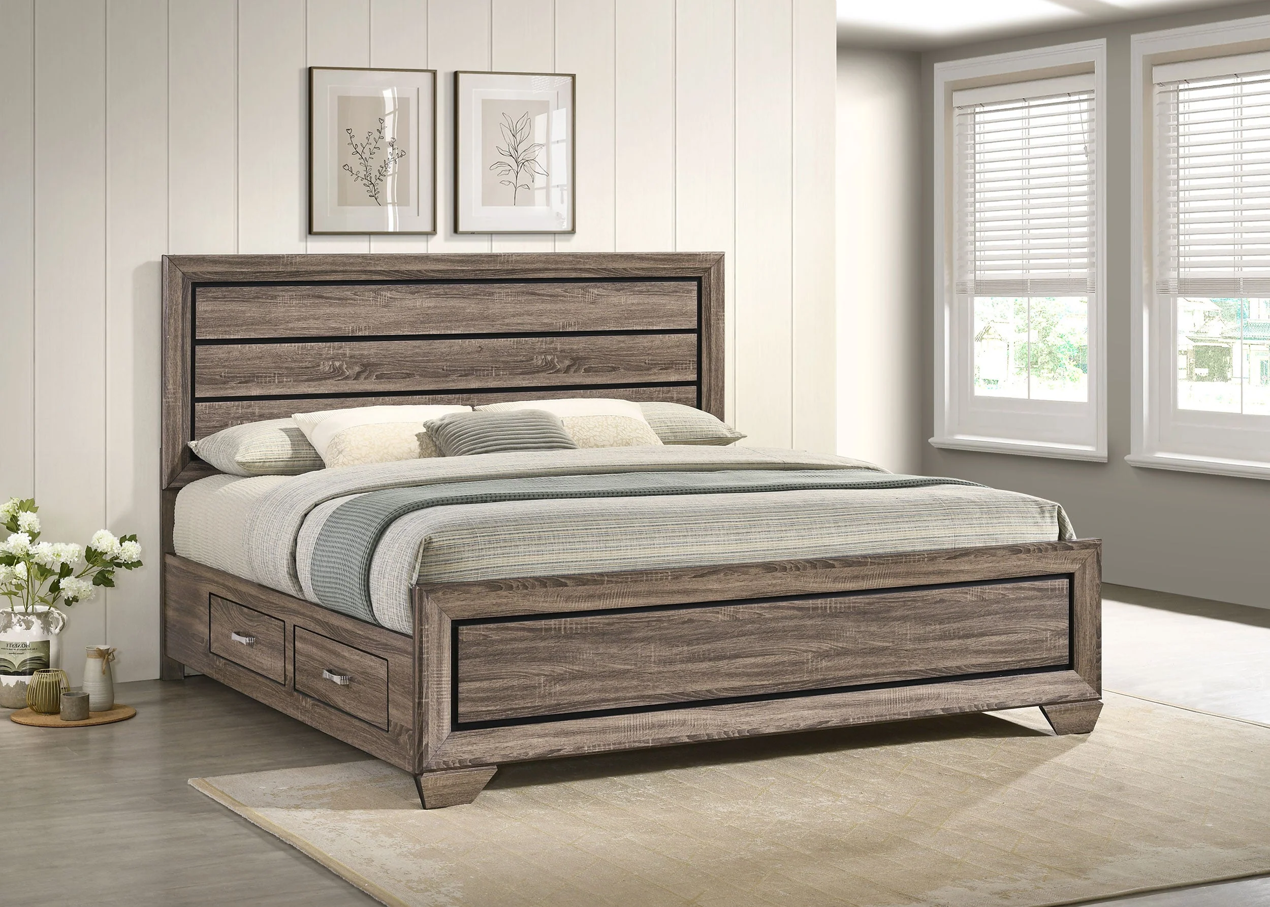Kauffman Wood Storage Panel Bed - Image 14