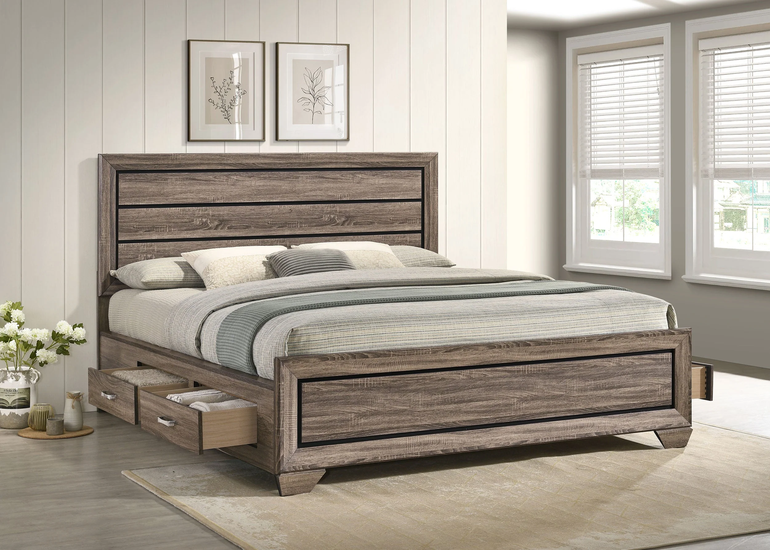 Kauffman Wood Storage Panel Bed - Image 21