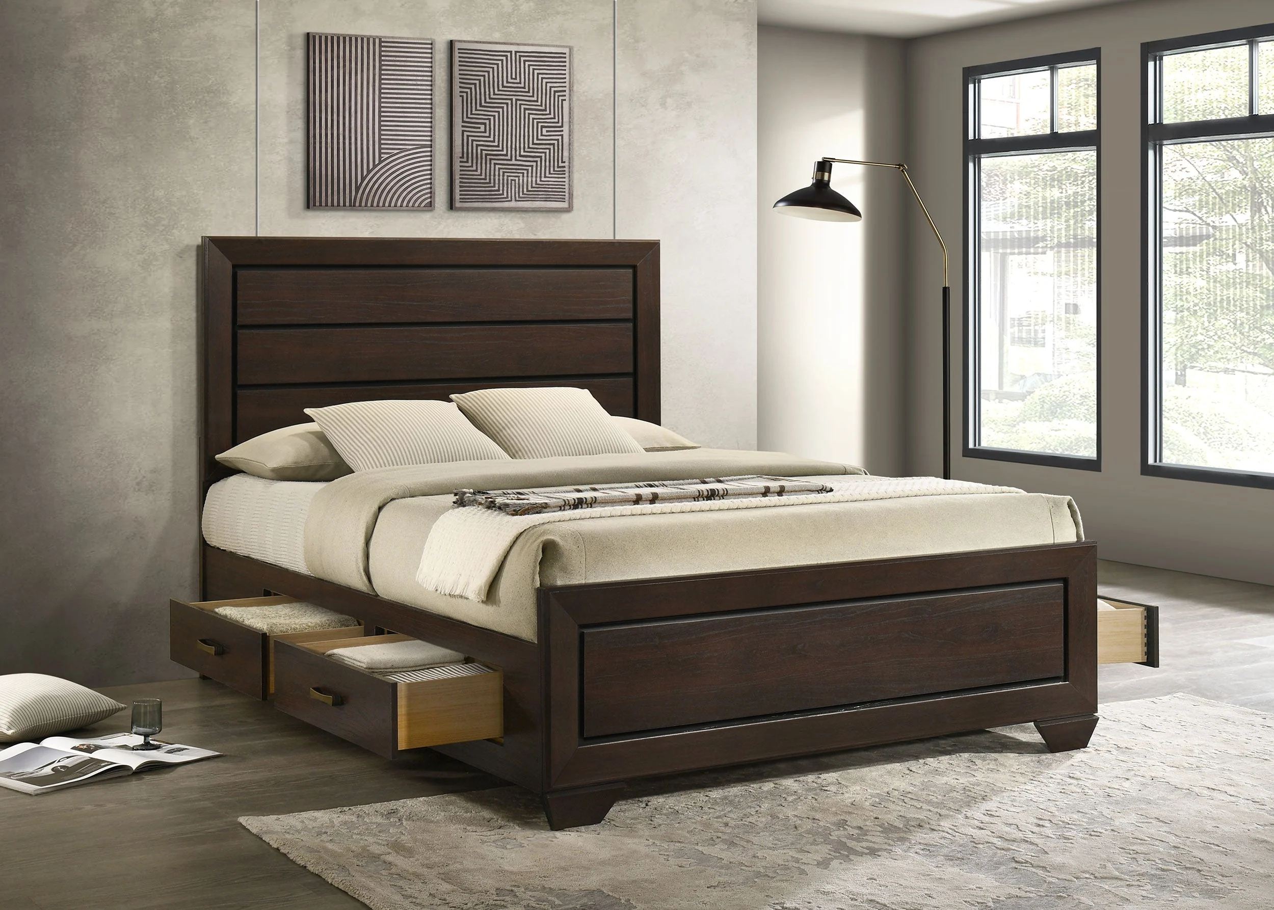 Kauffman Wood Storage Panel Bed - Image 22