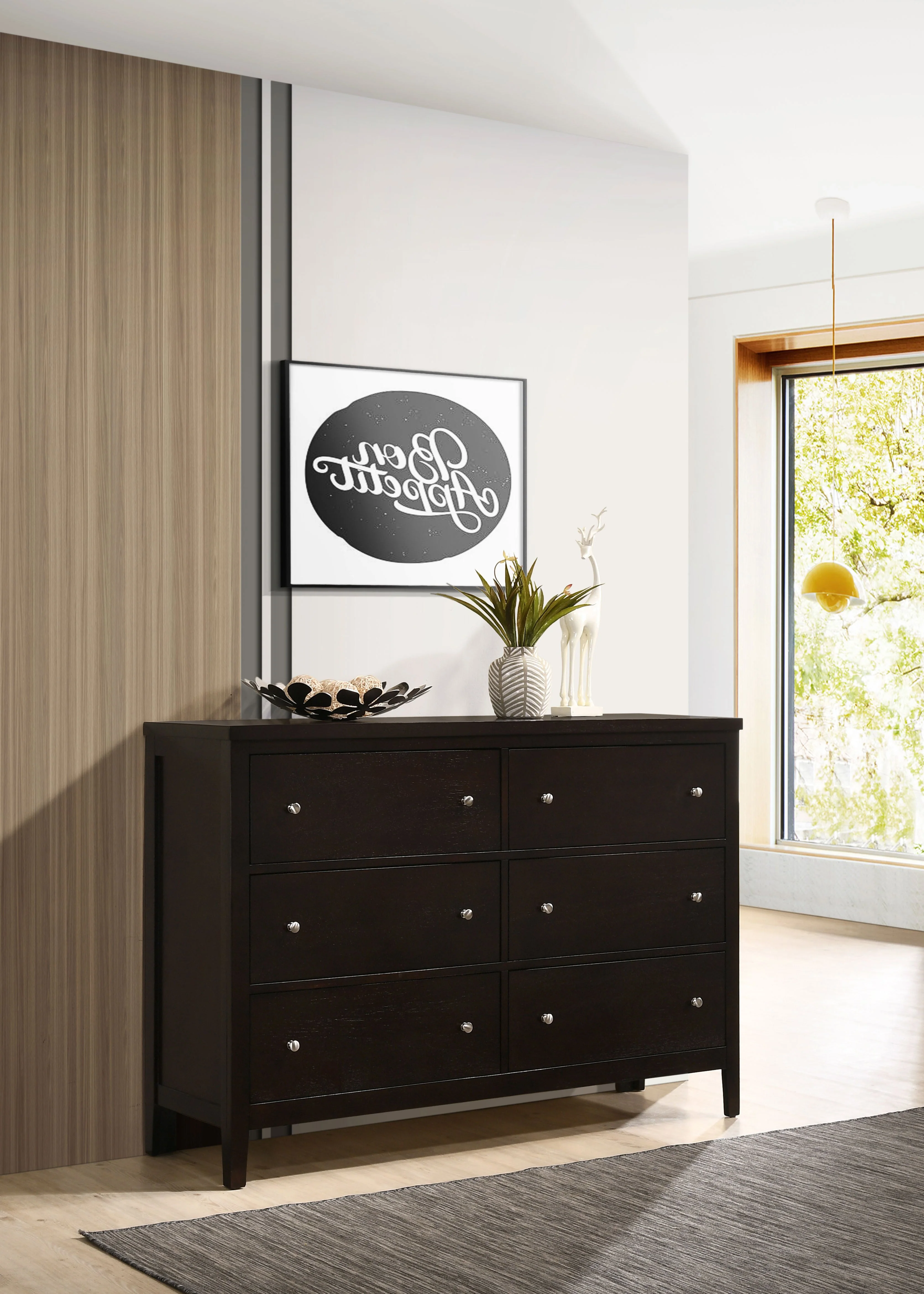 Carlton 6-drawer Dresser Cappuccino - Image 3