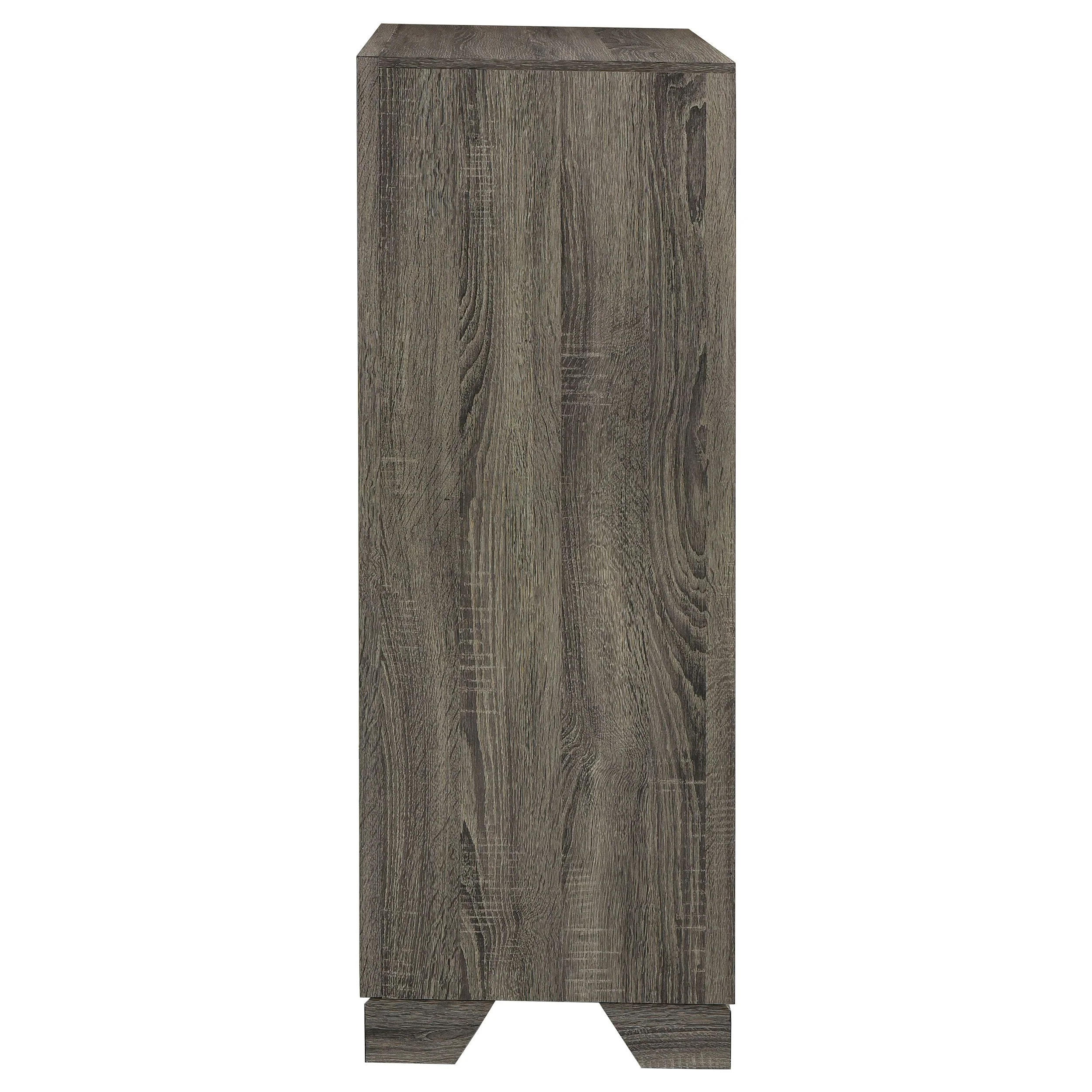 Wright 4-drawer Chest of Drawers Brown Oak - Image 6