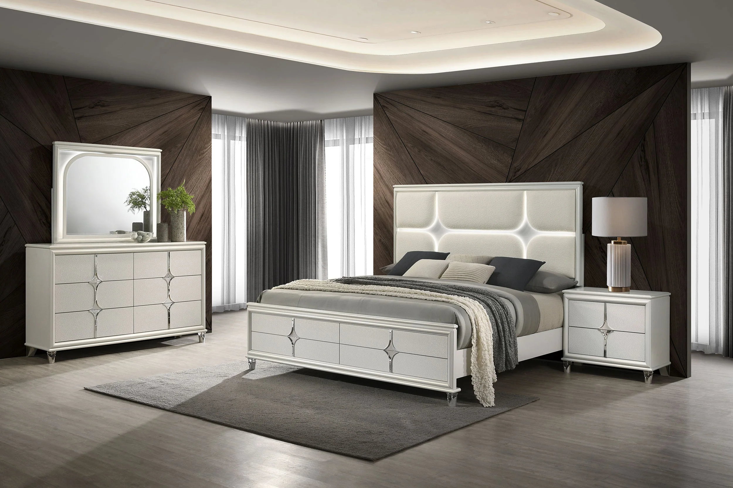 Olivia Bedroom Set Pearl - Image 11
