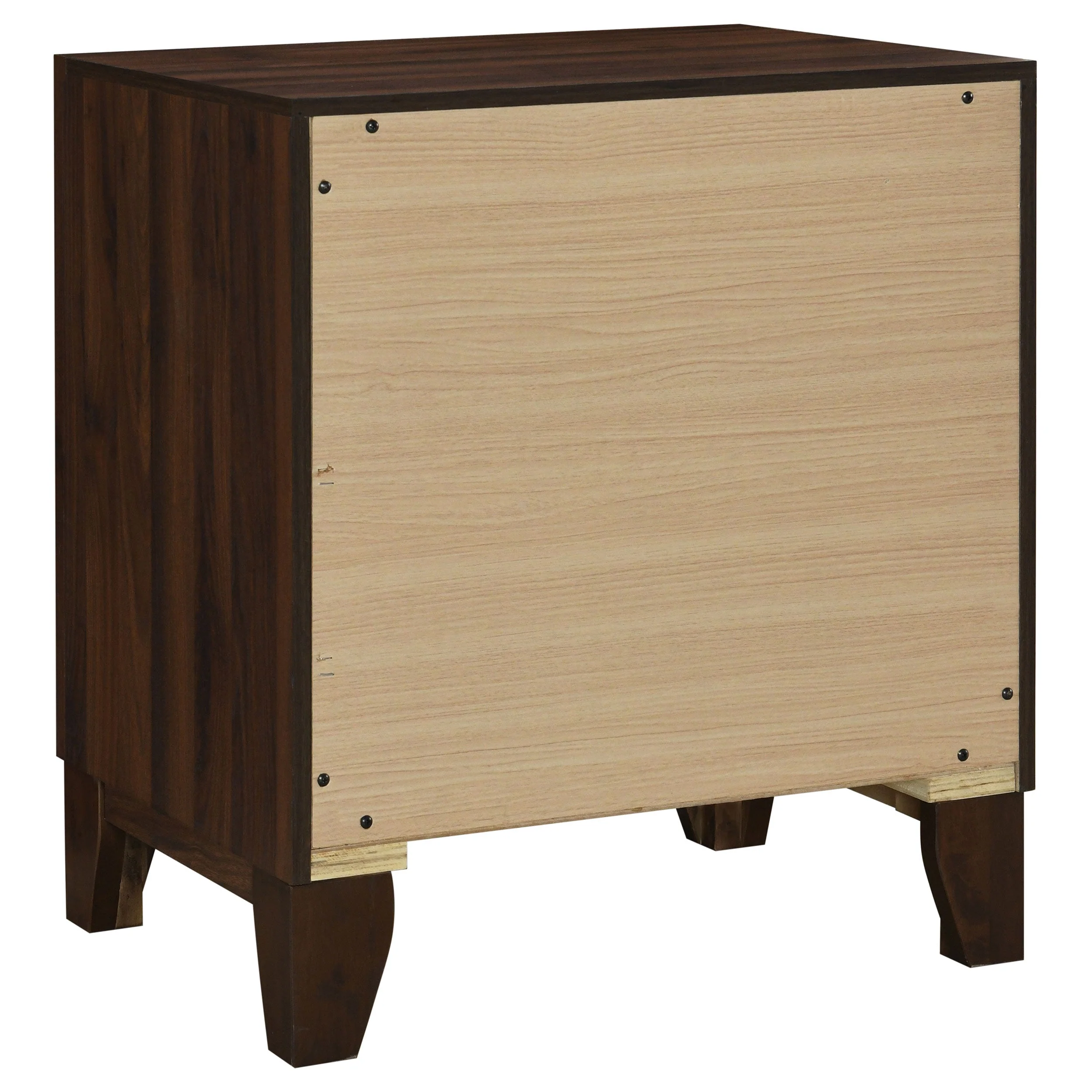 Welsley 2-drawer Nightstand Bedside Table Walnut - Image 7