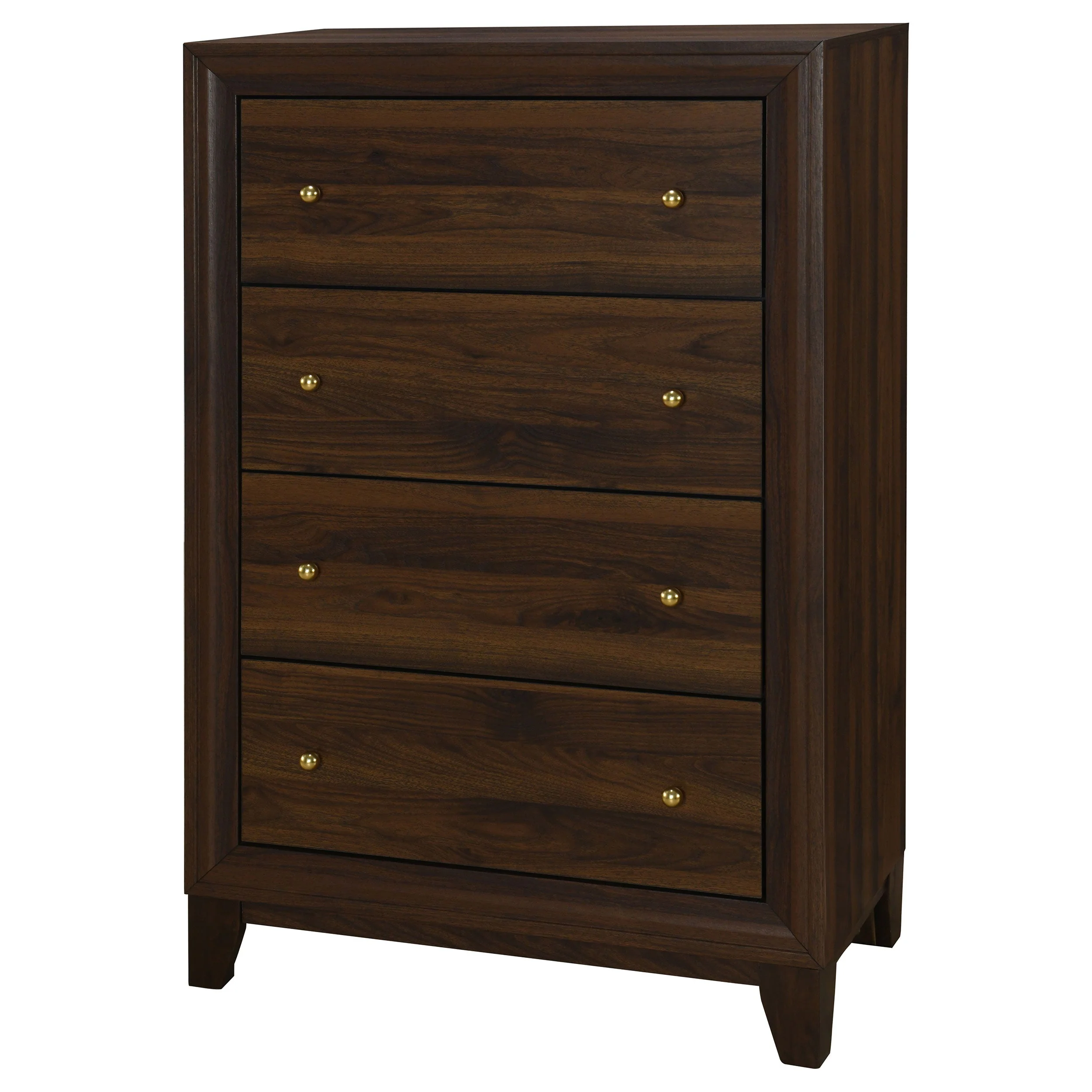 Welsley 4-drawer Chest of Drawers Walnut - Image 5