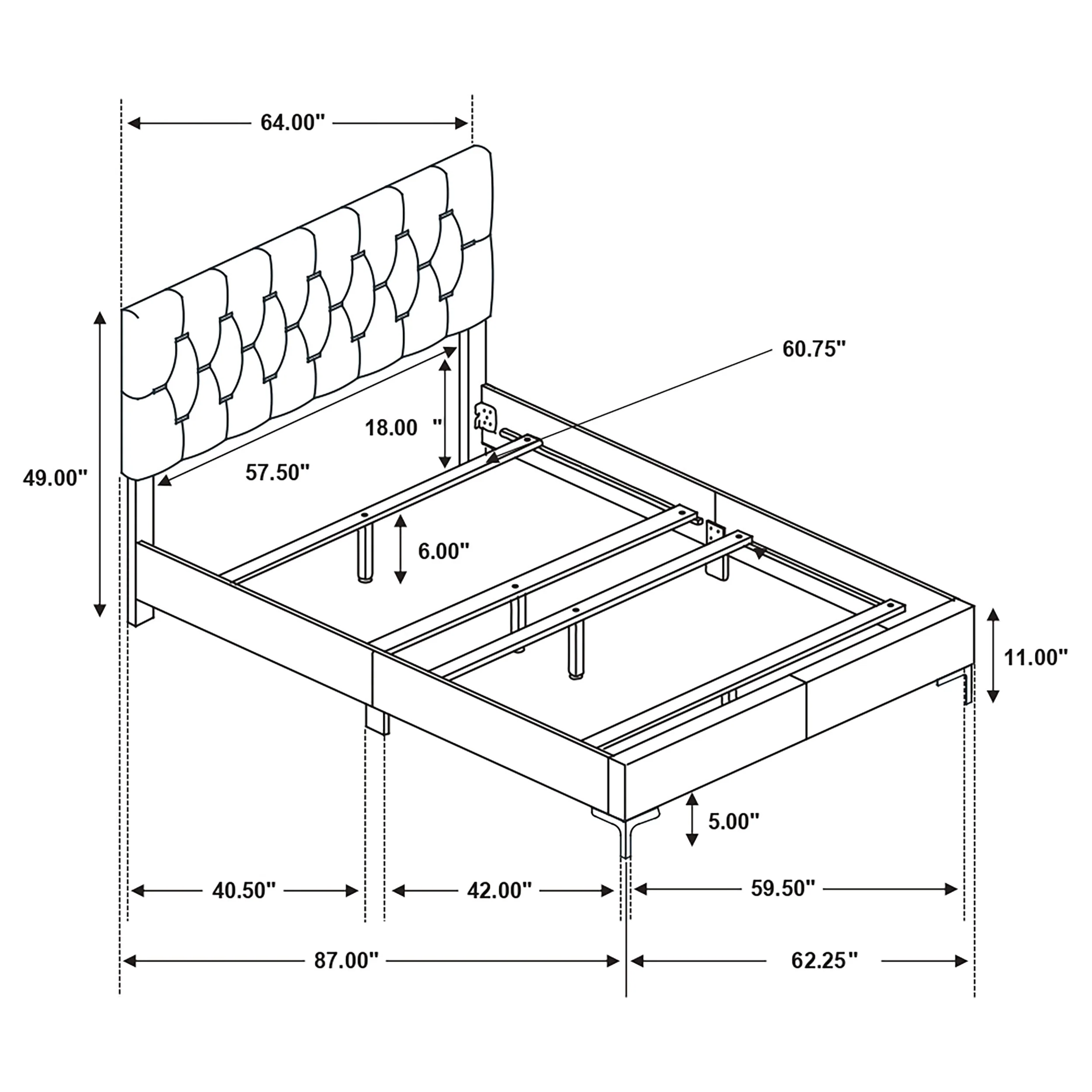 Kendall Upholstered Panel Bed - Image 46