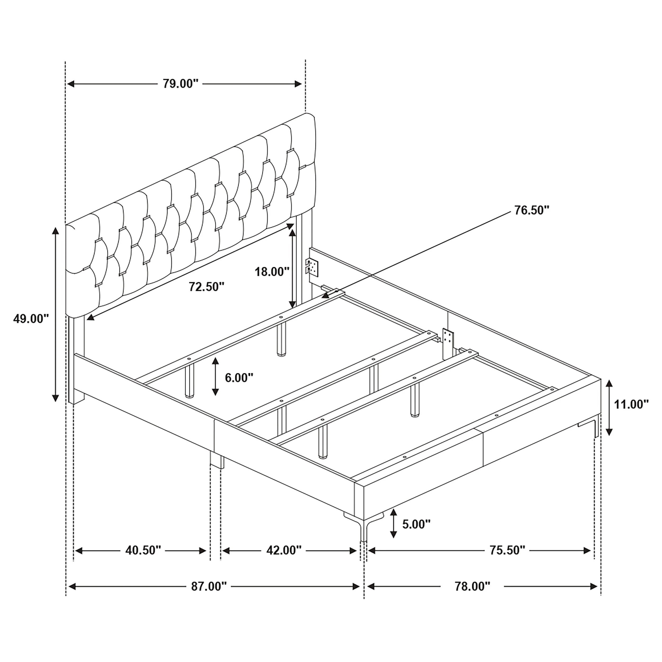 Kendall Upholstered Panel Bed - Image 47
