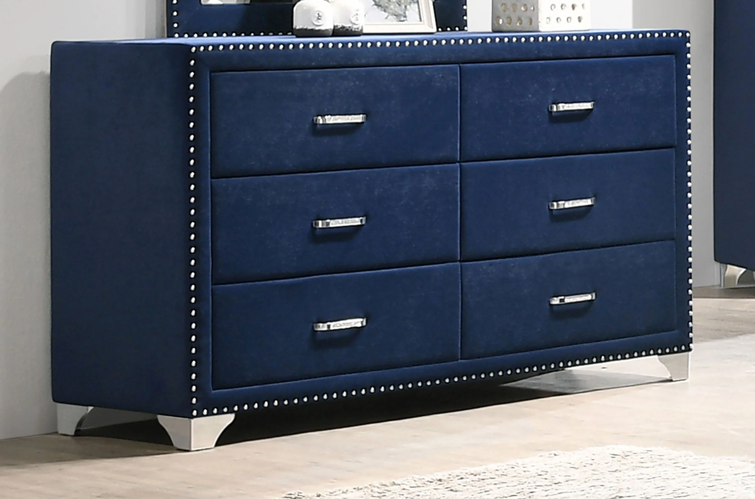 Melody 6-drawer Upholstered Dresser - Image 6