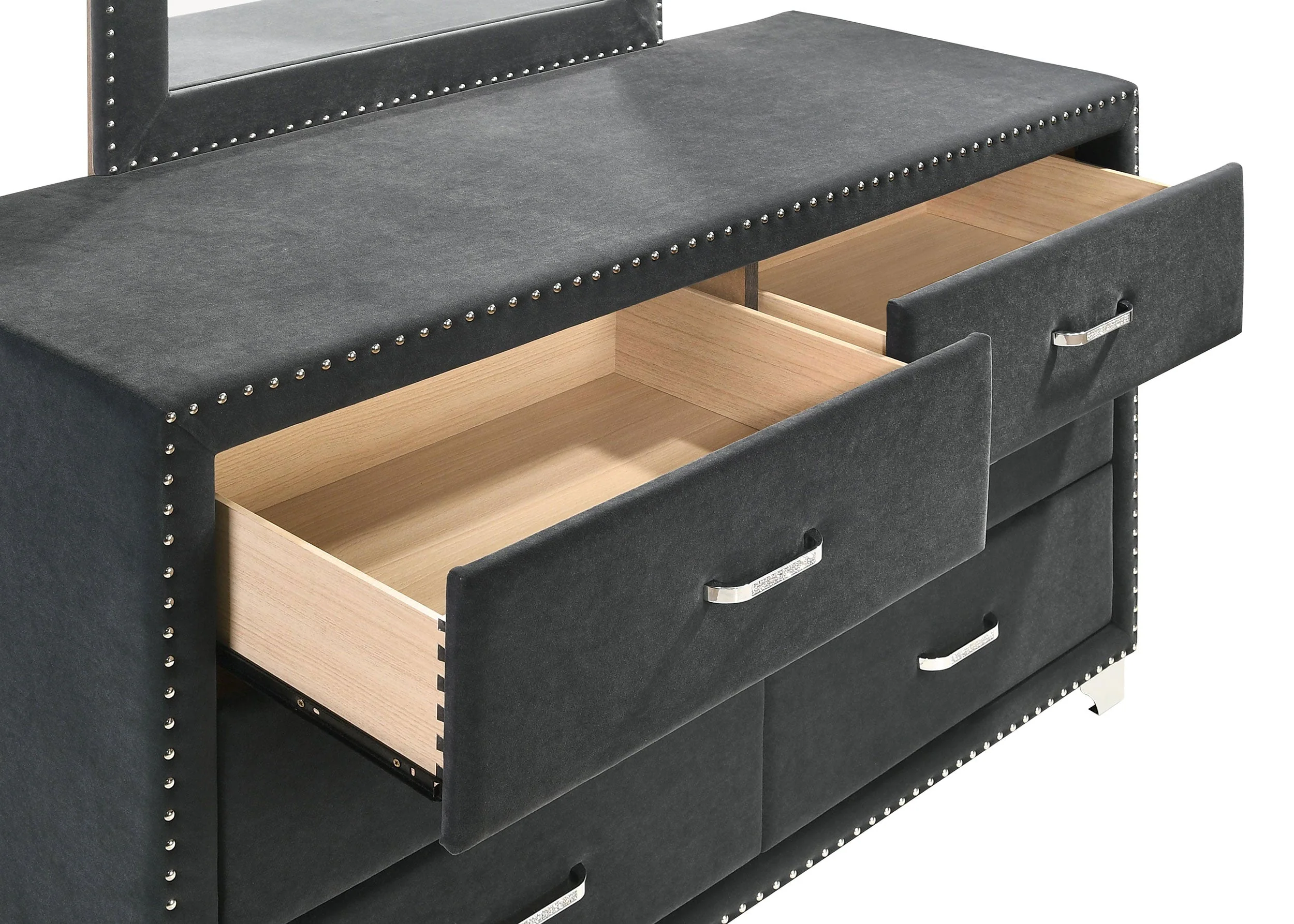 Melody 6-drawer Upholstered Dresser - Image 7