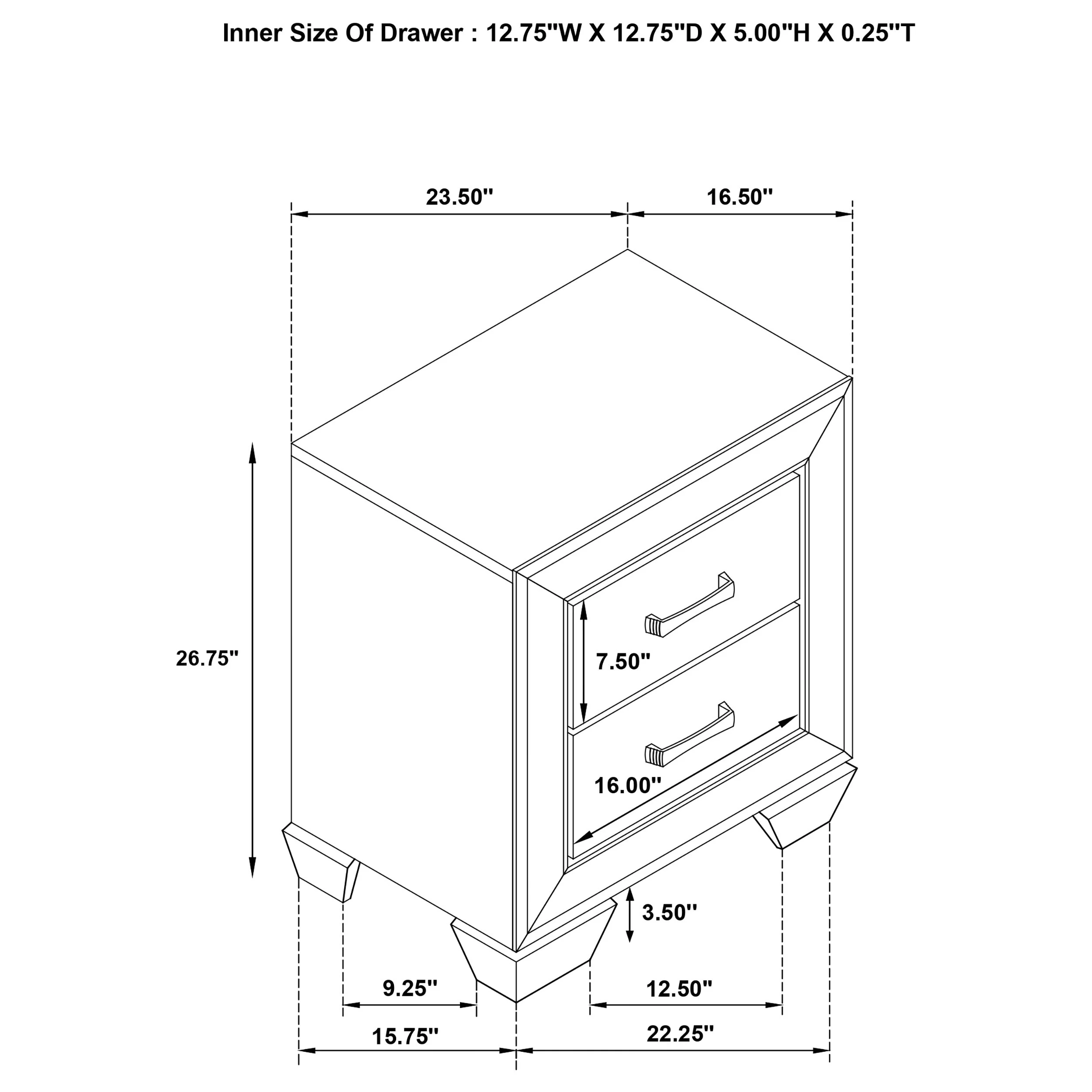 Kauffman 2-drawer Nightstand - Image 21