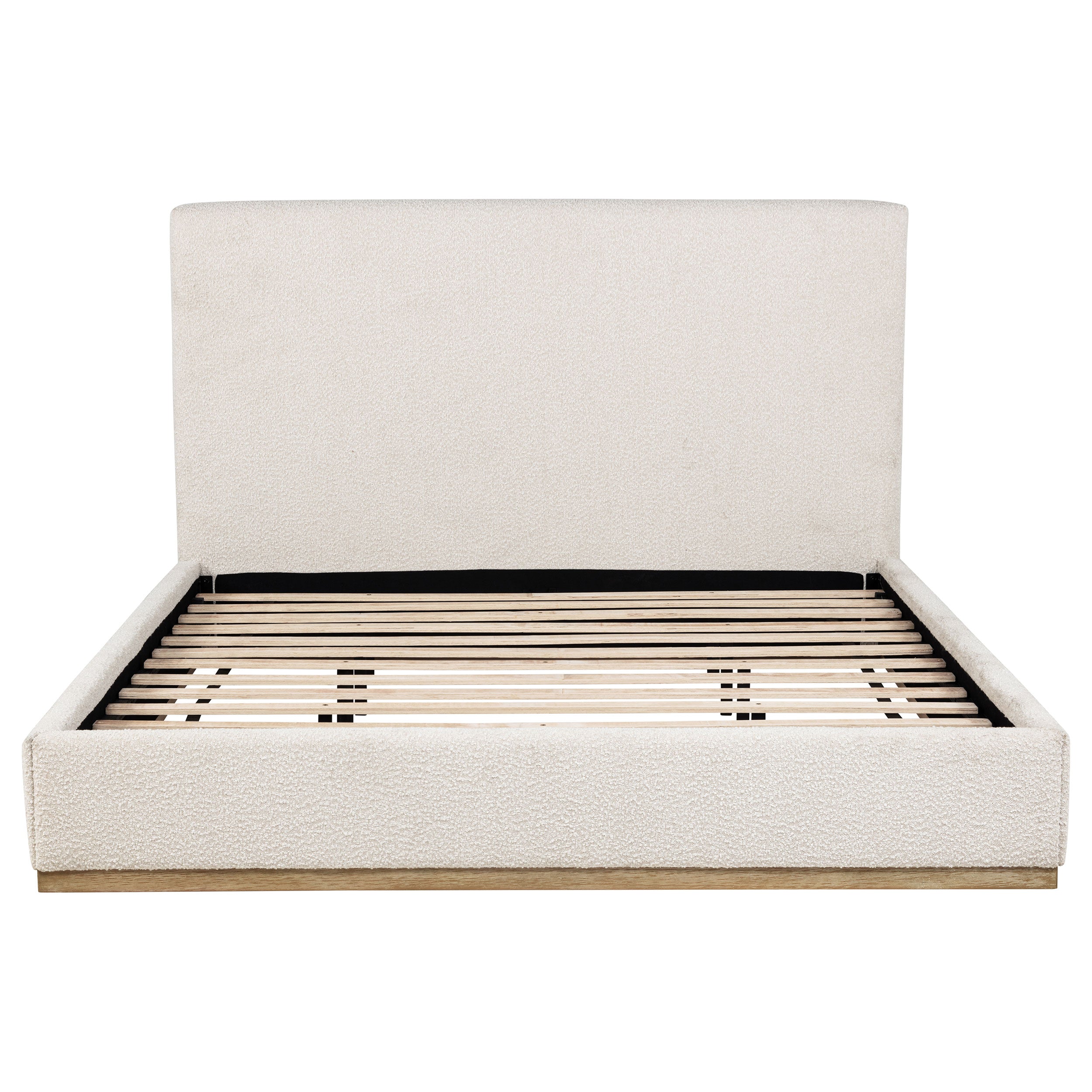 Knox Upholstered Panel Bed Cream - Image 10
