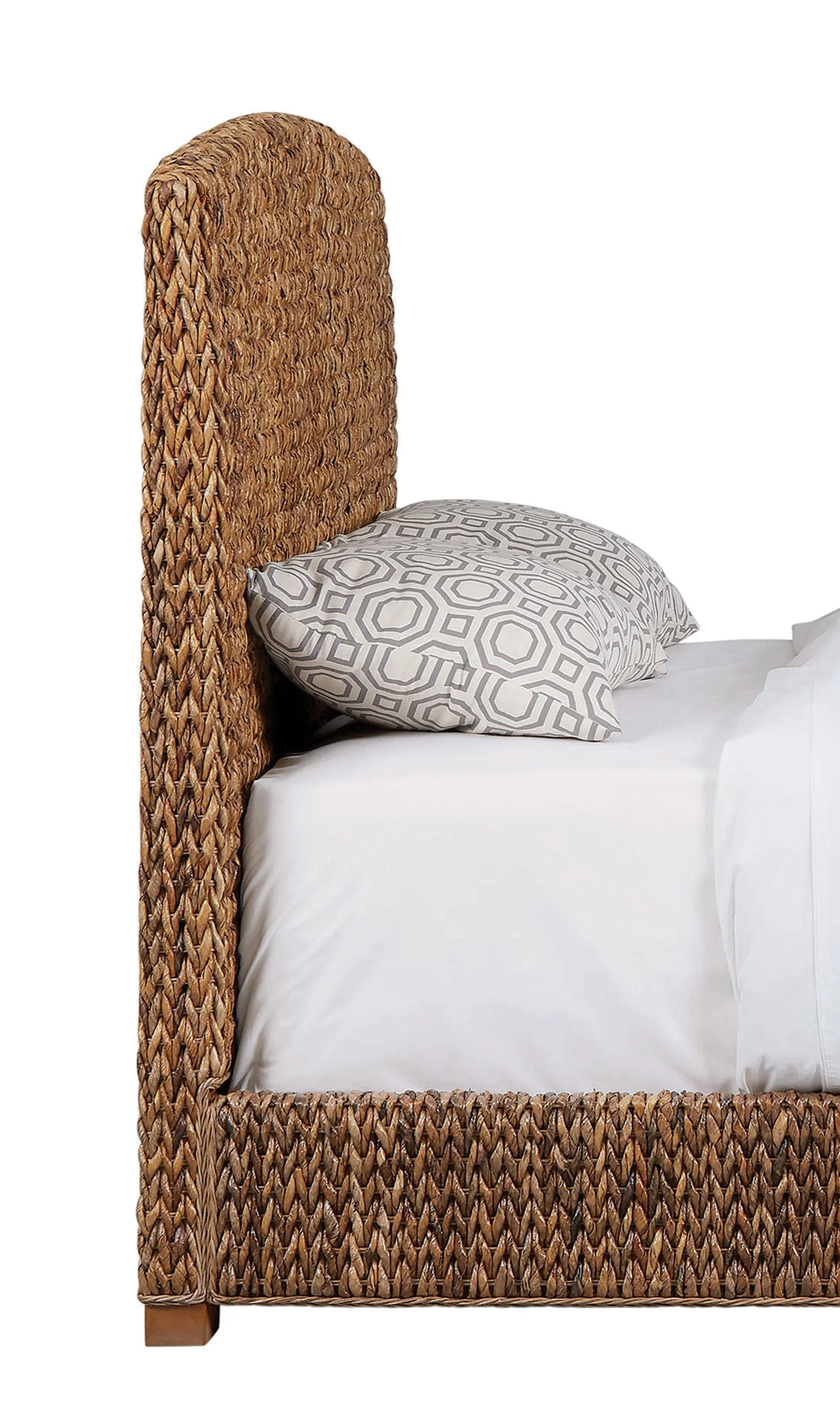 Laughton Banana Leaf Panel Bed Amber - Image 10