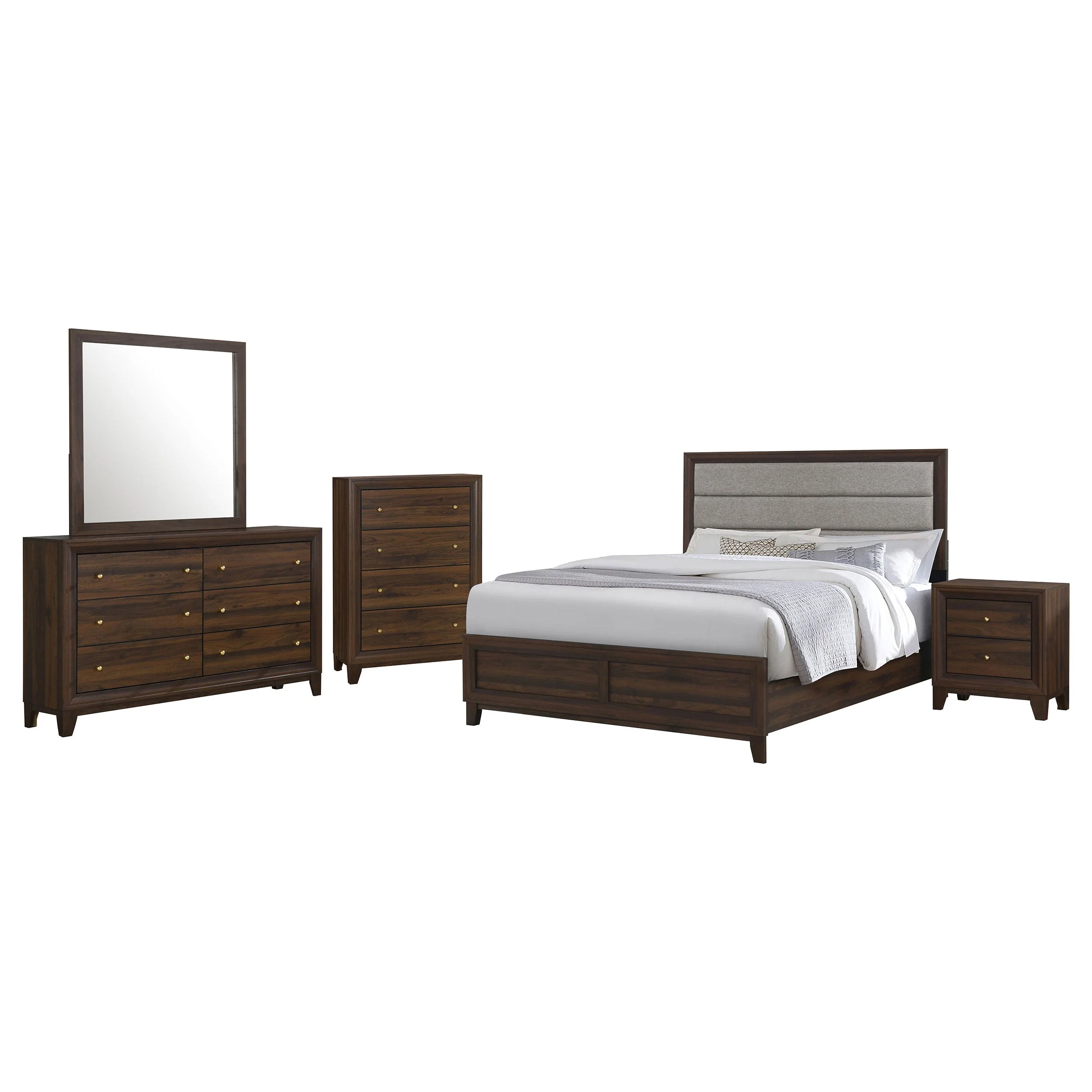 Welsley Bedroom Set Walnut - Image 16
