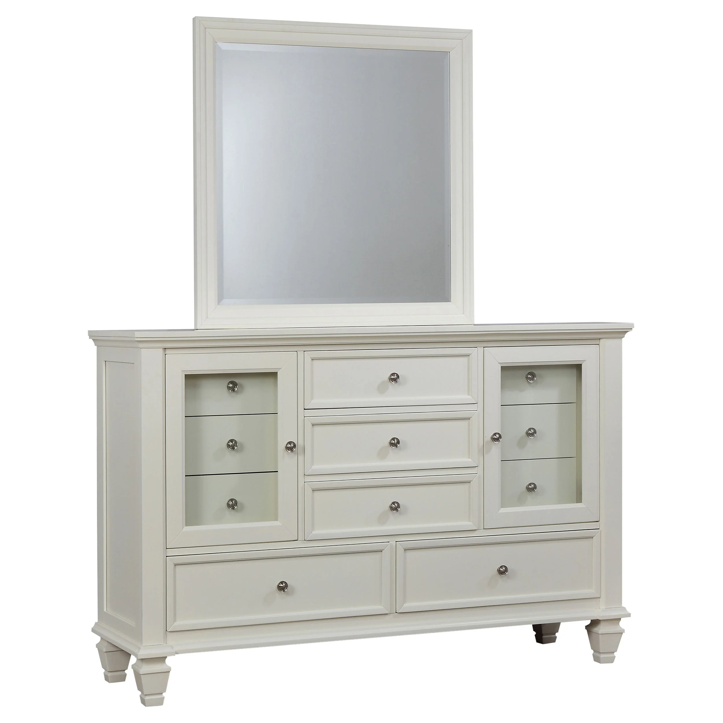 Sandy Beach 11-drawer Dresser with Mirror - Image 2