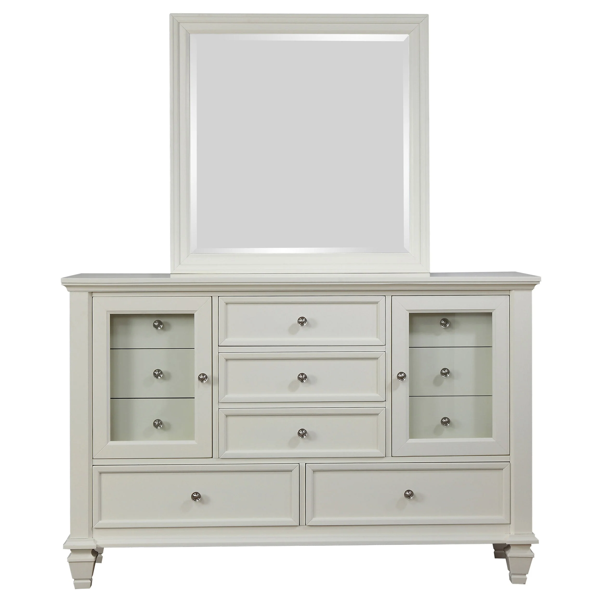 Sandy Beach 11-drawer Dresser with Mirror - Image 4