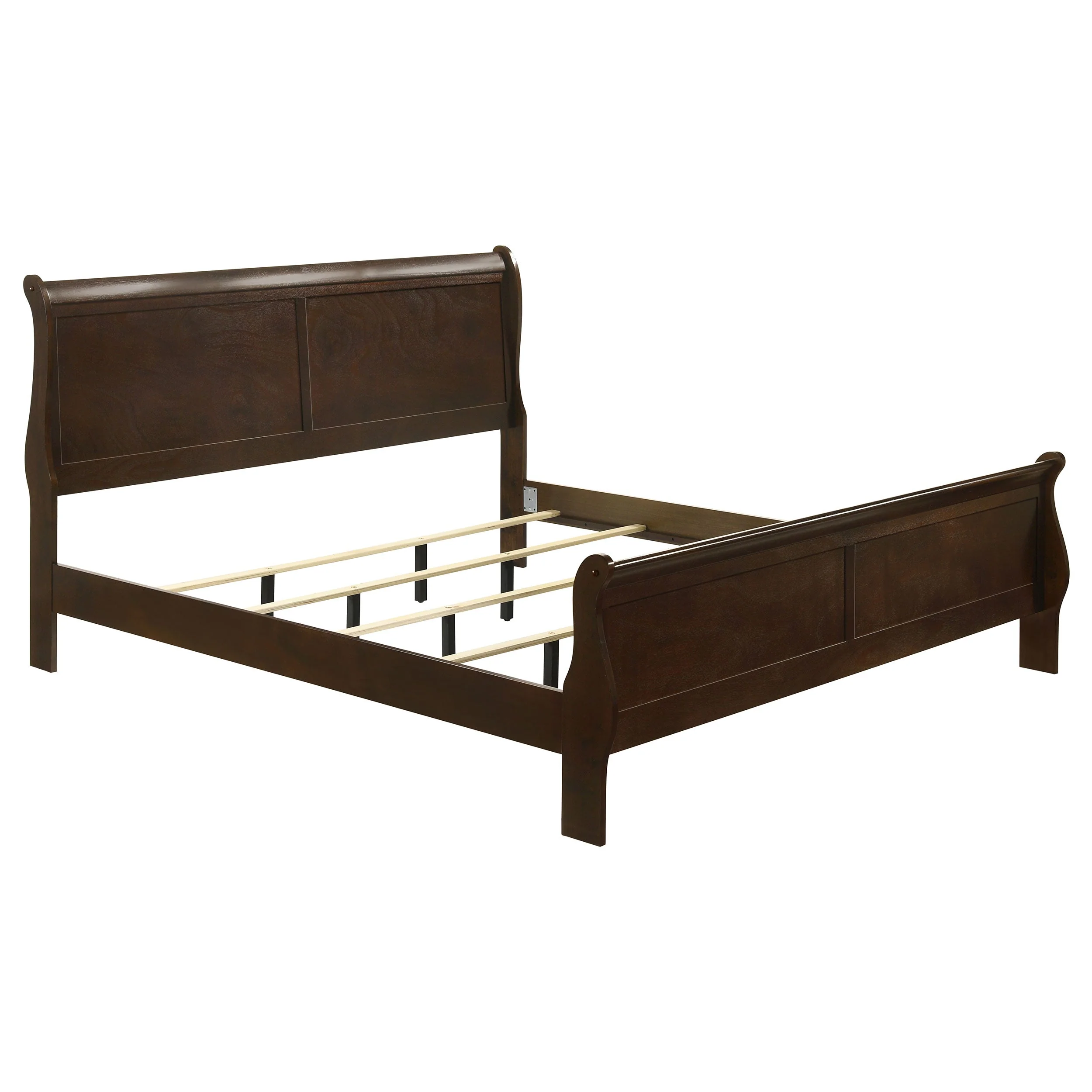 Louis Philippe Wood Sleigh Bed - Image 10