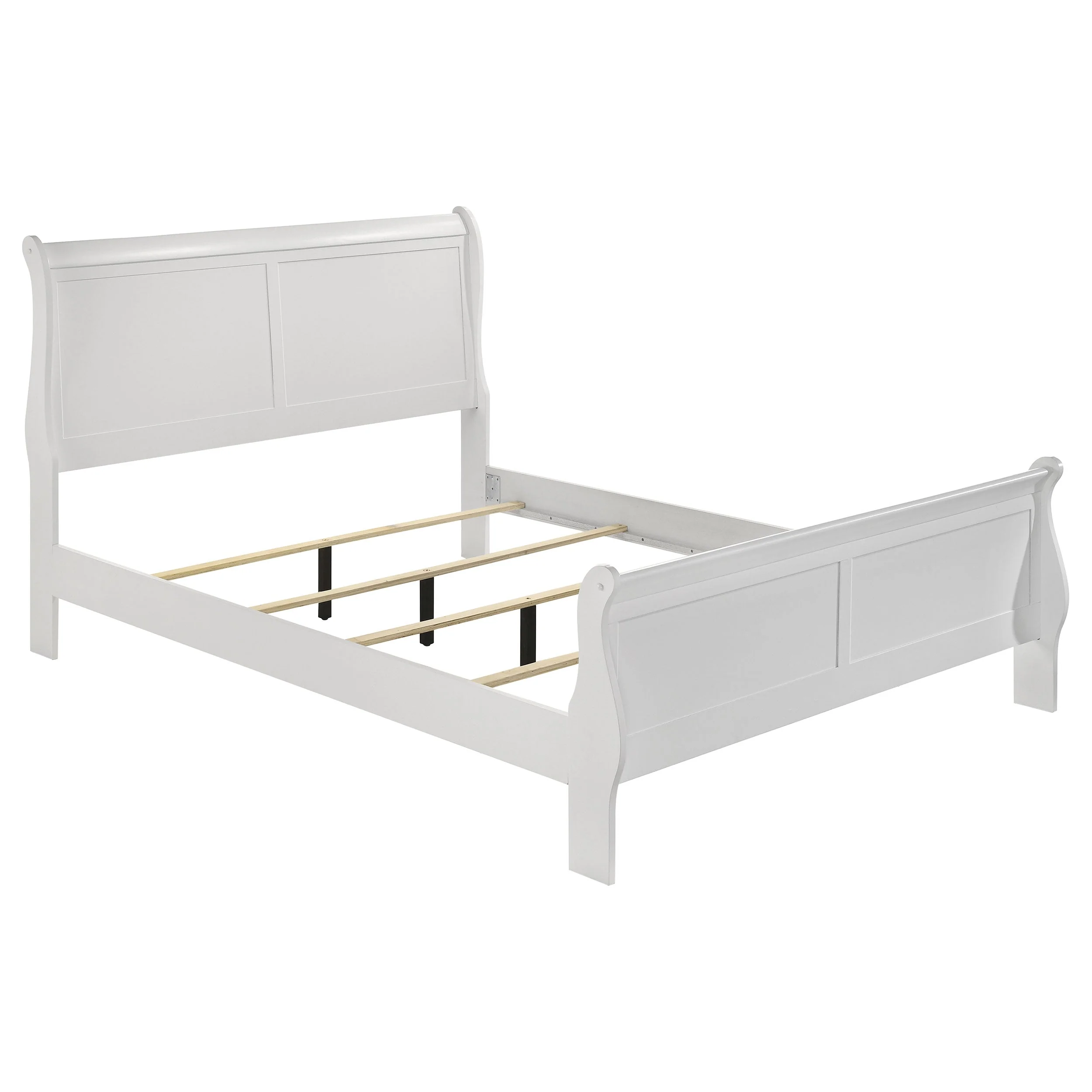 Louis Philippe Wood Sleigh Bed - Image 13