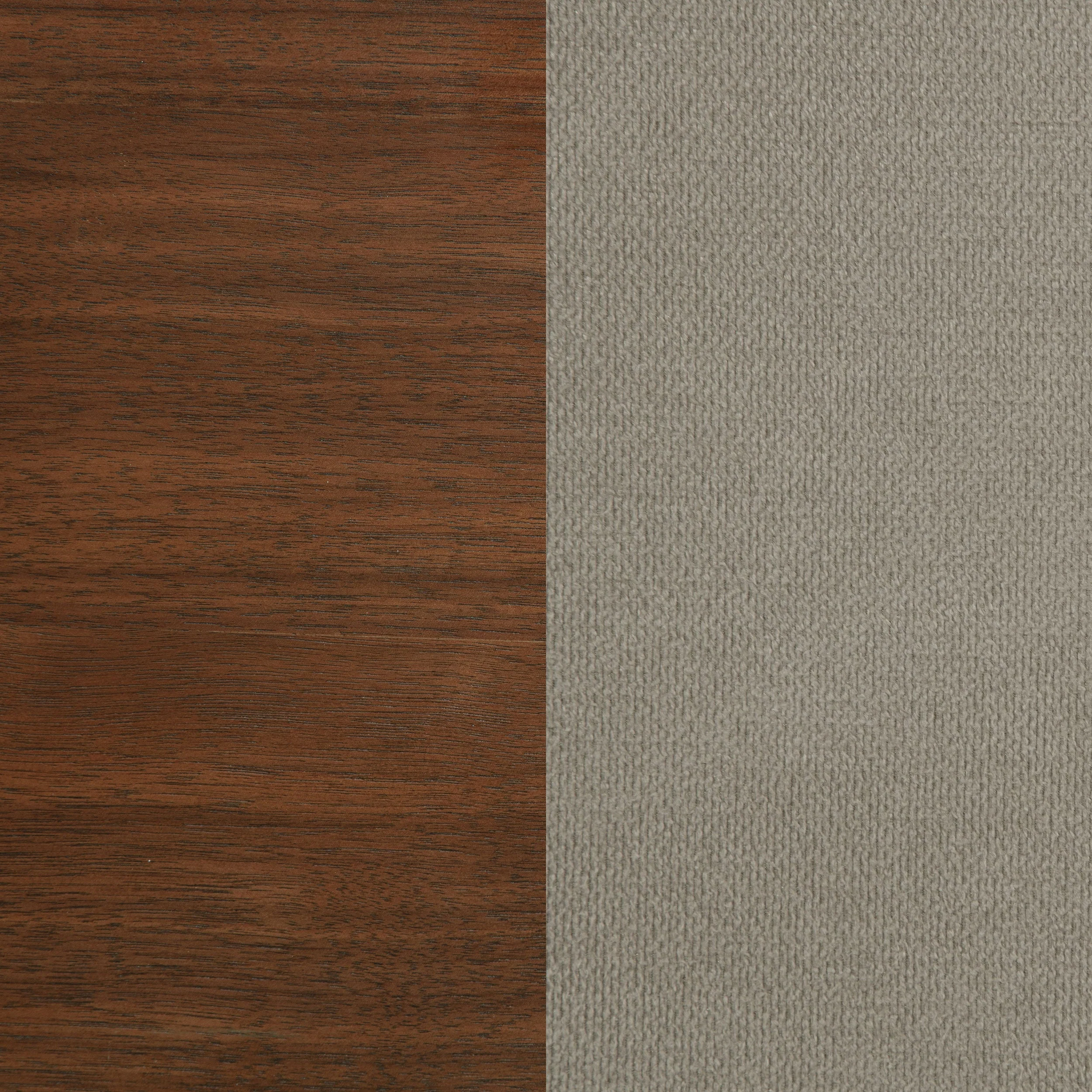 Maderia 57-inch Upholstered Panel Bed Walnut - Image 33
