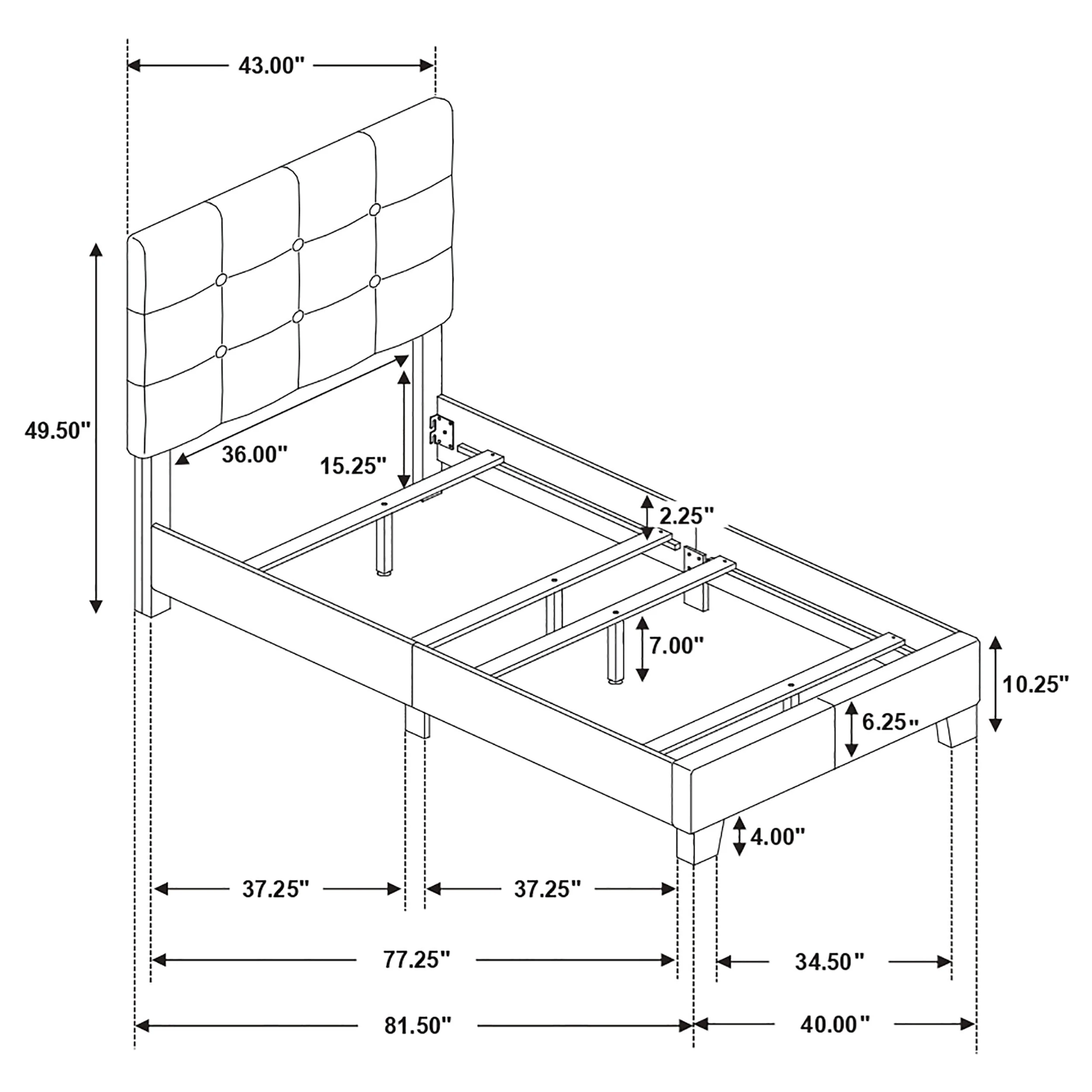 Mapes Upholstered Panel Bed - Image 24