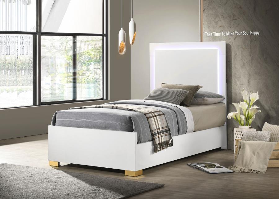 Marceline Wood LED Panel Bed - Image 7