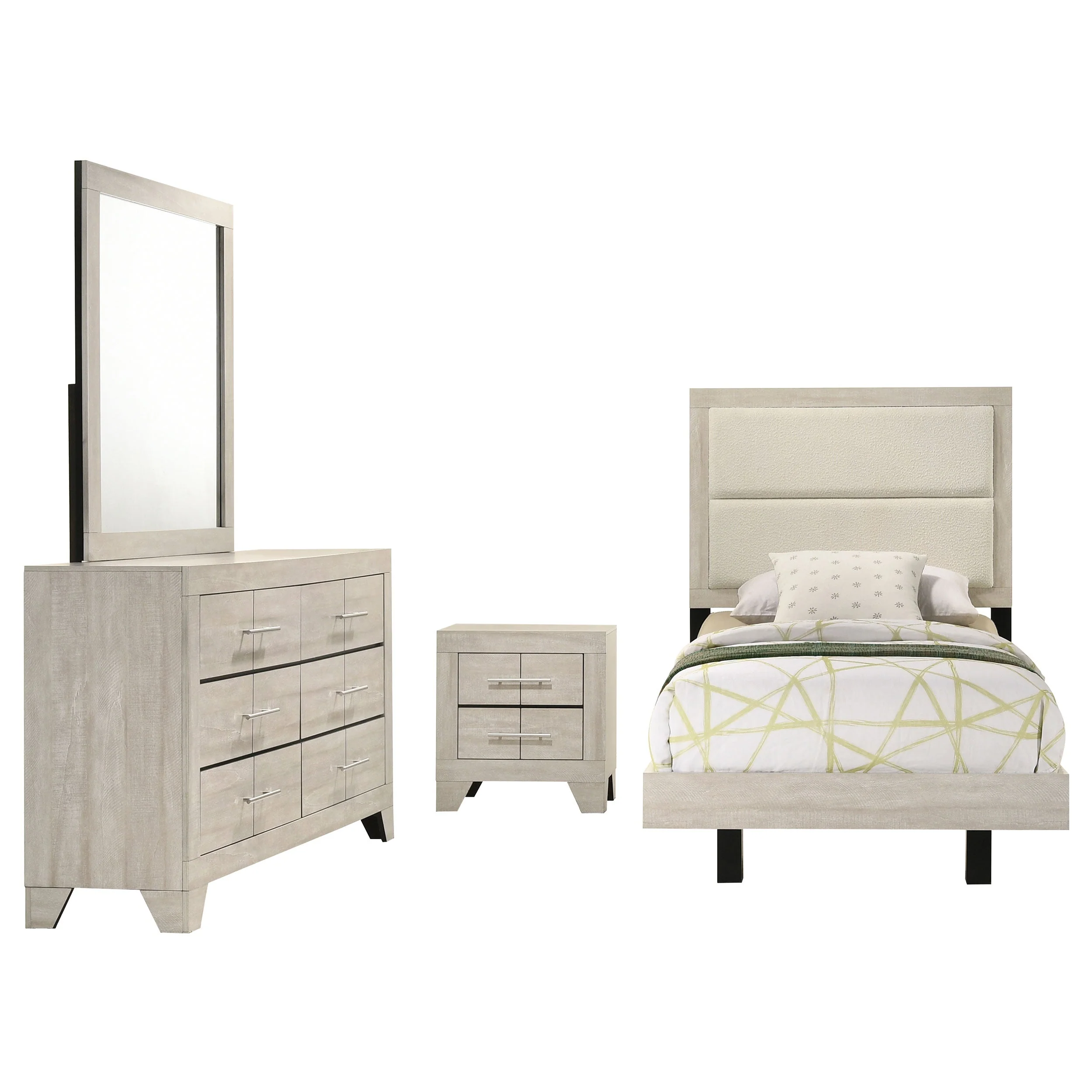 Trenton Bedroom Set Rustic Cream - Image 23