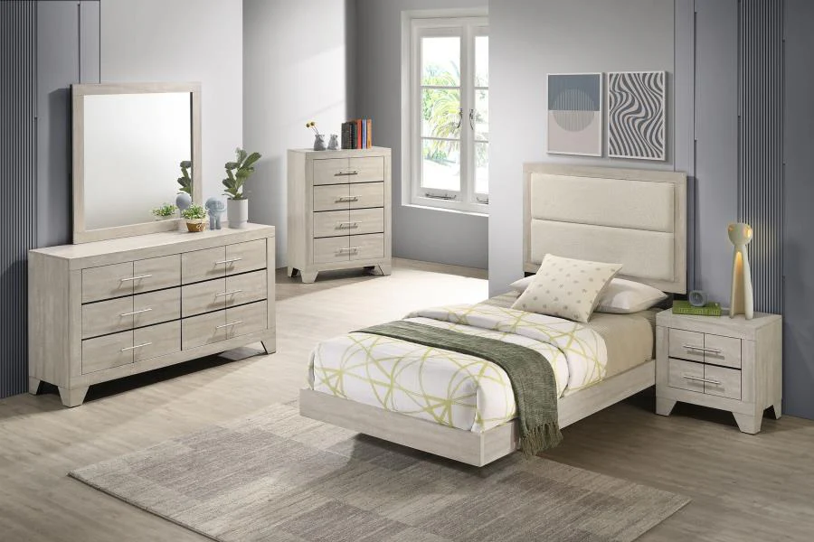 Trenton Bedroom Set Rustic Cream - Image 8