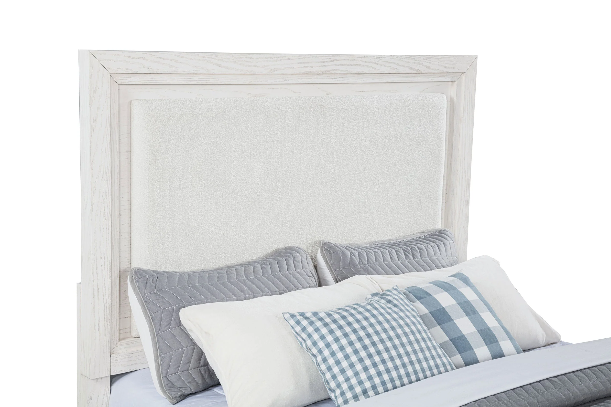 Marielle Upholstered Panel Bed Distressed - Image 22