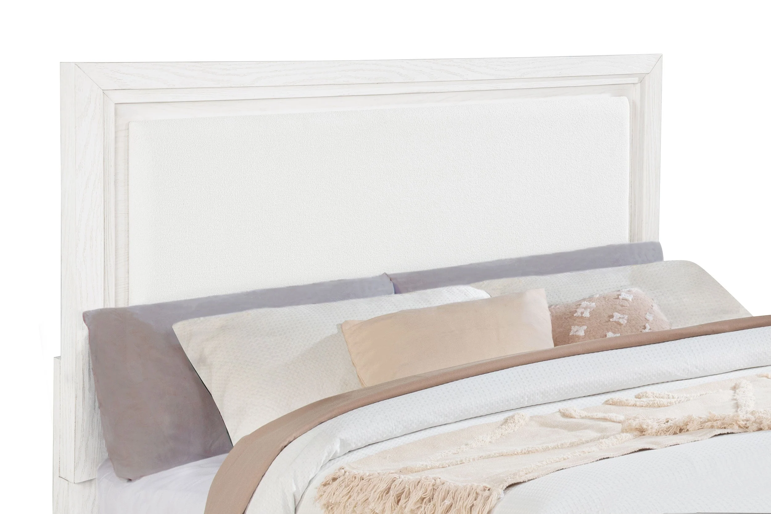 Marielle Upholstered Panel Bed Distressed - Image 24