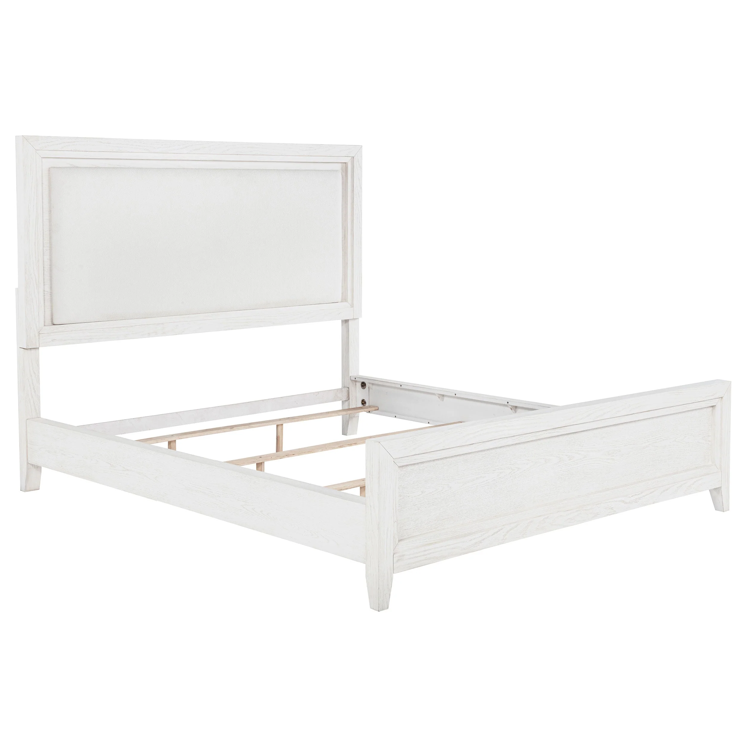 Marielle Upholstered Panel Bed Distressed - Image 6